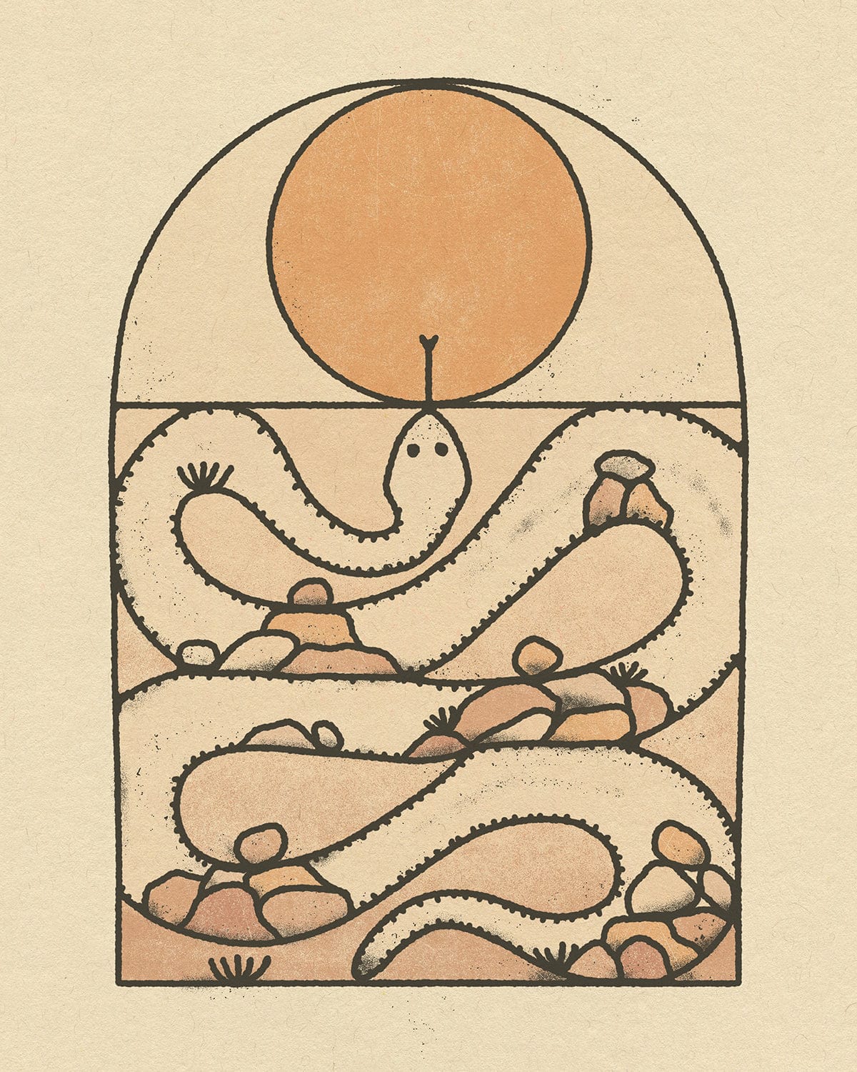 Amber Morgan Desert Snake Print