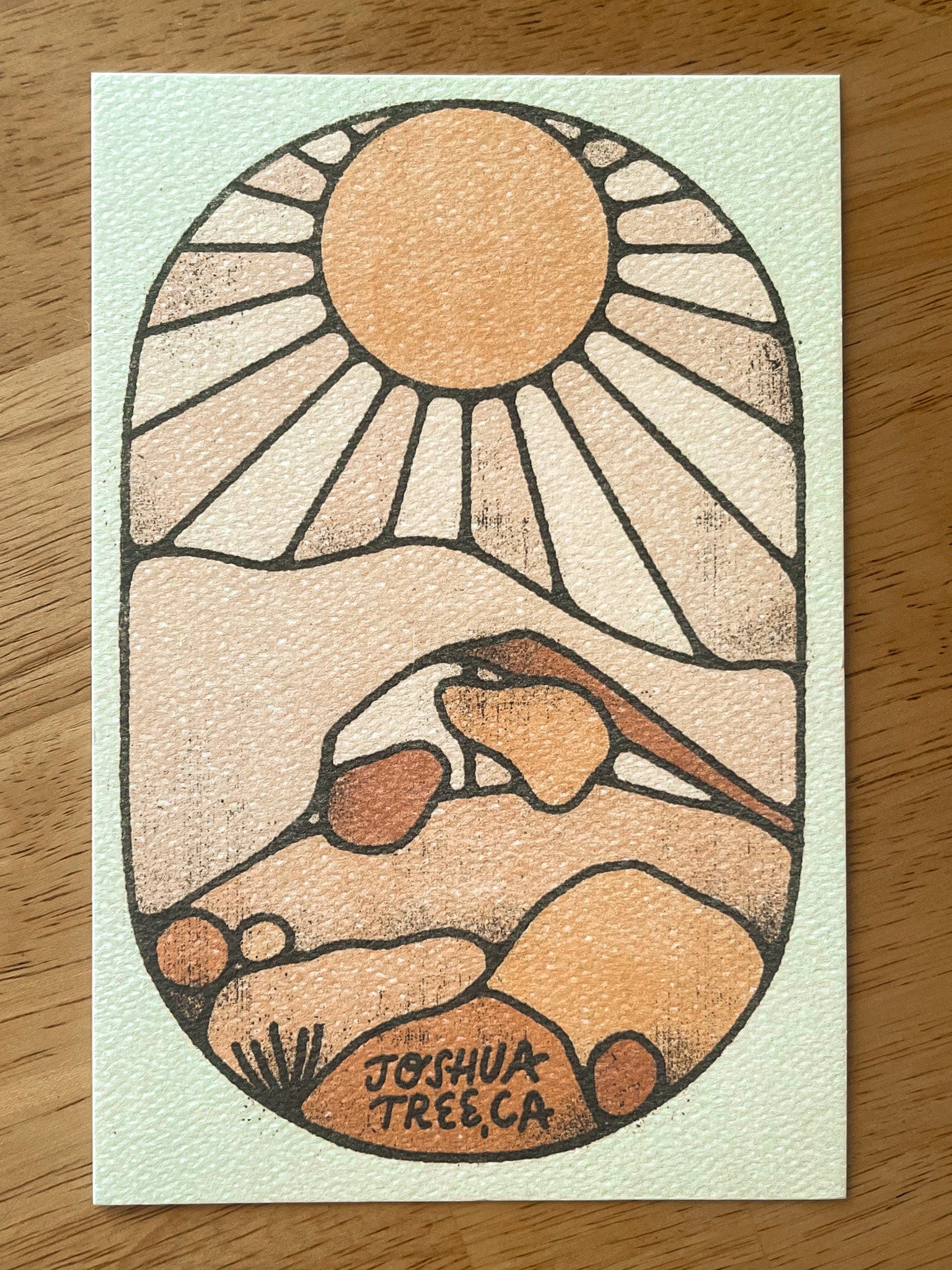 Amber Morgan Postcard: Arch Rock by Amber Morgan available in Joshua Tree at JT Trading Post