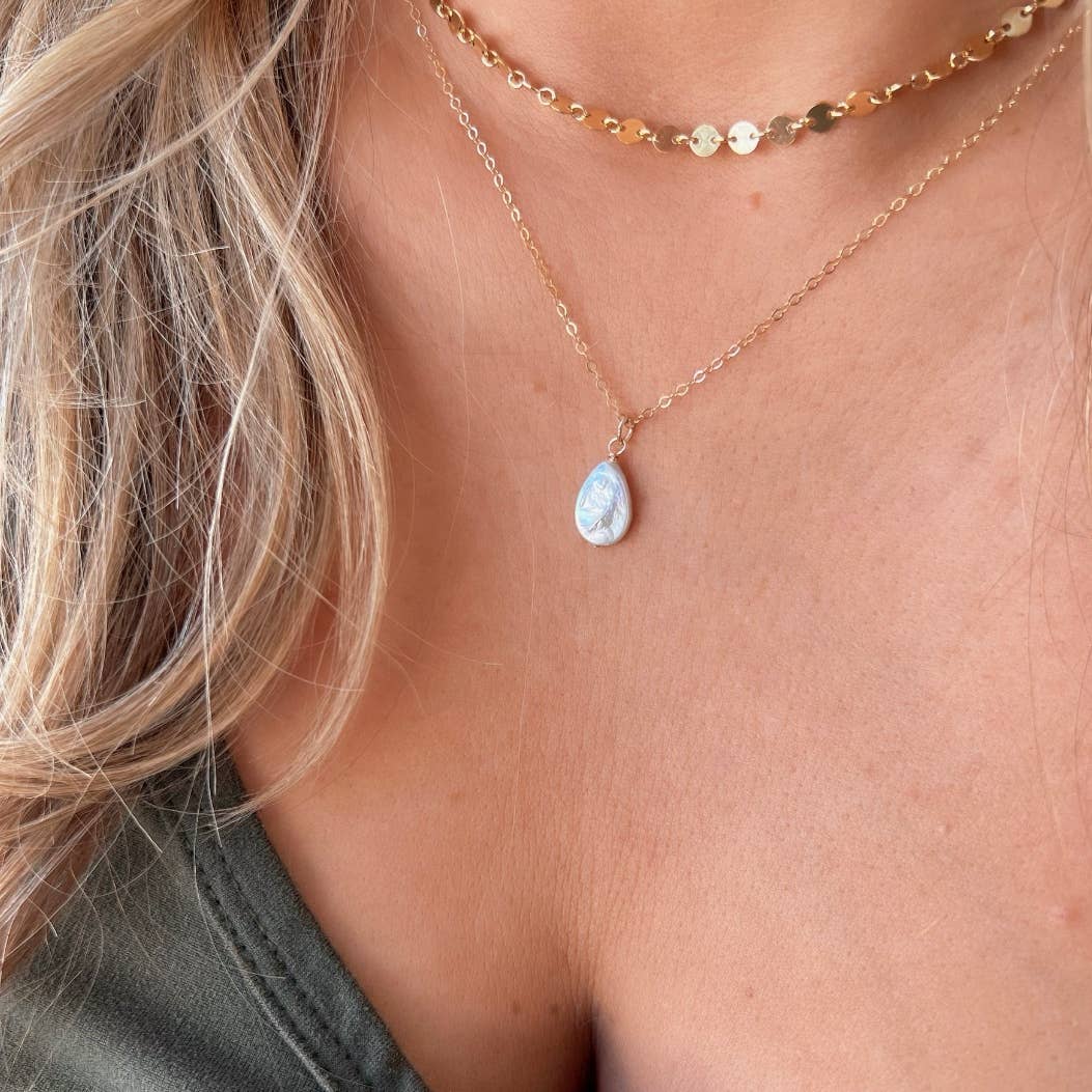 Desert Lux Cora Freshwater Pearl Necklace available in Joshua Tree at JT Trading Post