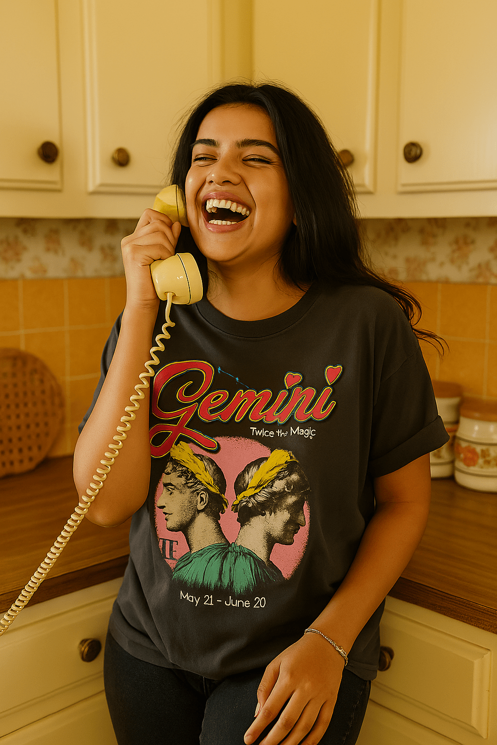 Girl-Dangerous Zodiac Shirt / Gemini available in Joshua Tree at JT Trading Post