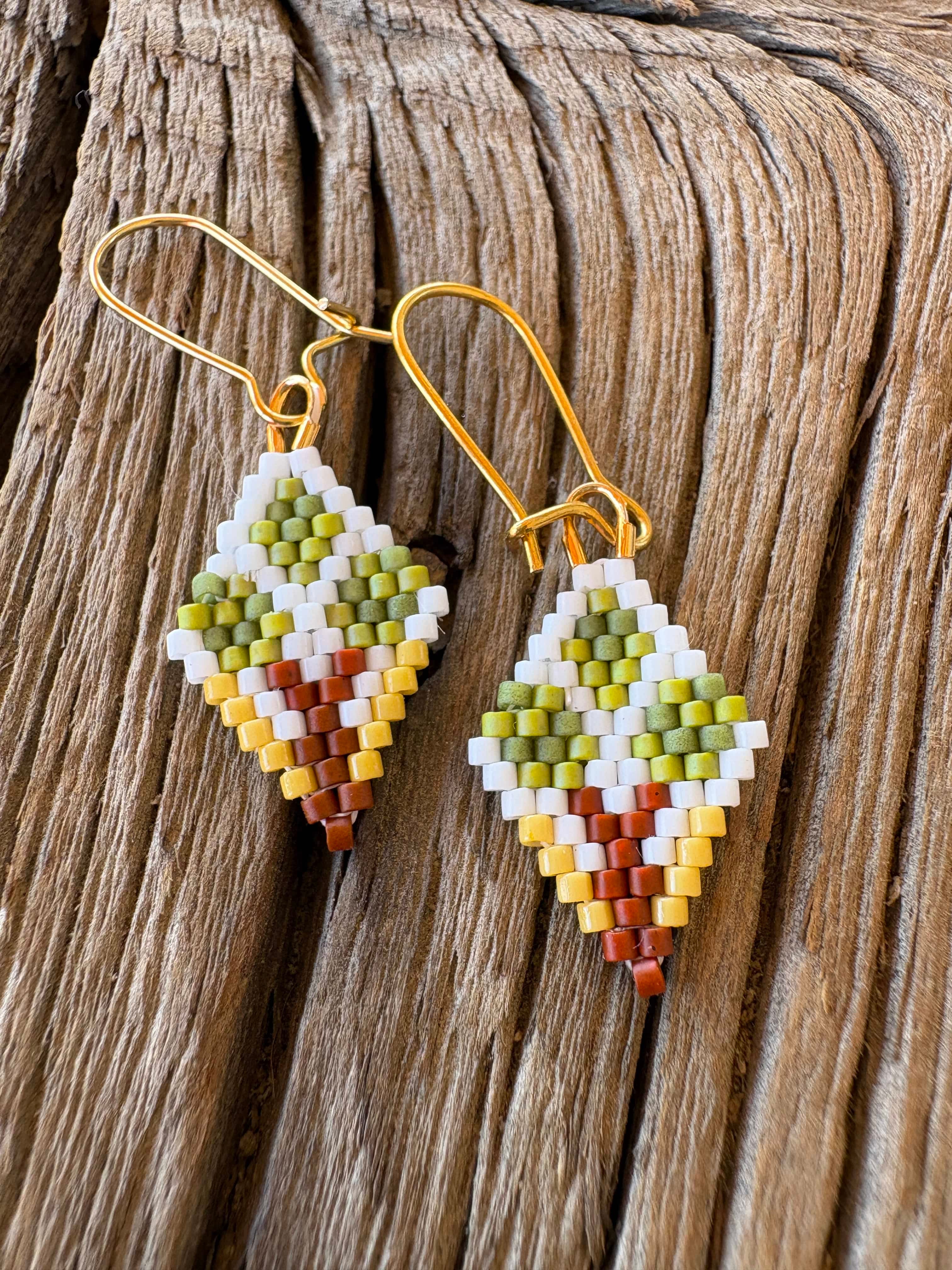 Calinnessee Designs Joshua Tree Beaded Earrings available in Joshua Tree at JT Trading Post