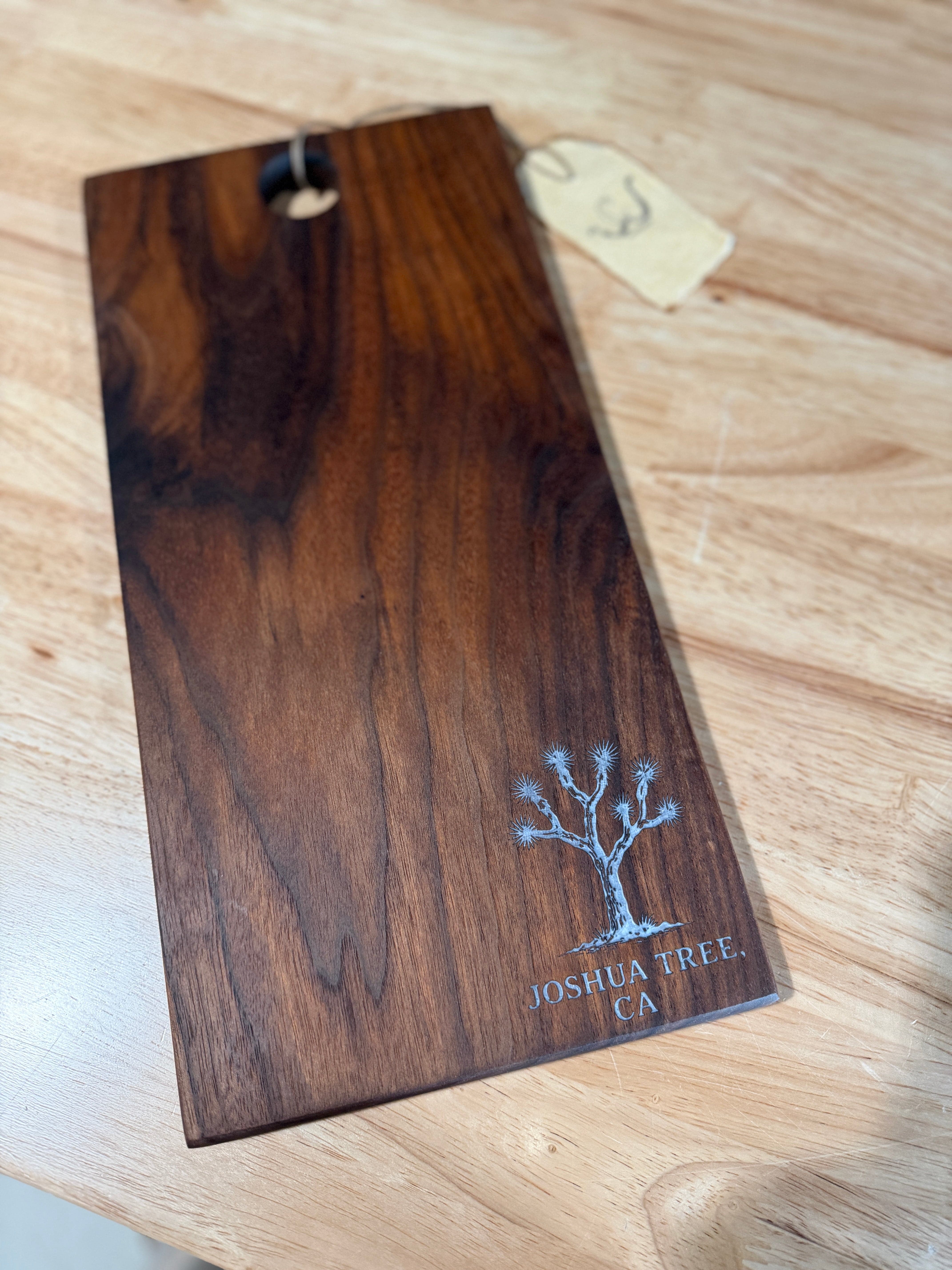 Cliffies Woodworking Joshua Tree Charcuterie Board // Dark Walnut available in Joshua Tree at JT Trading Post