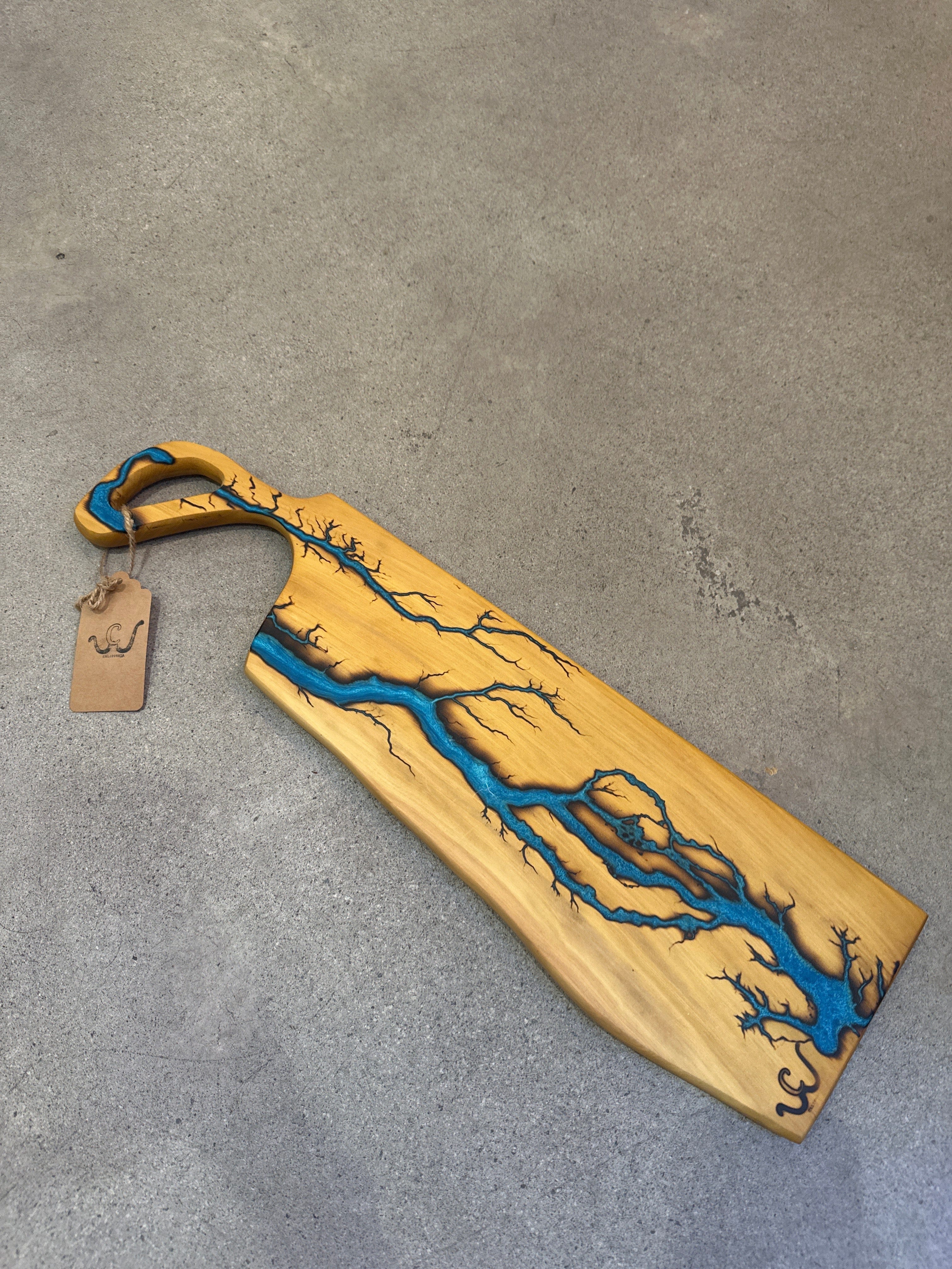 Cliffies Woodworking Walnut Board Ocean Blue available in Joshua Tree at JT Trading Post