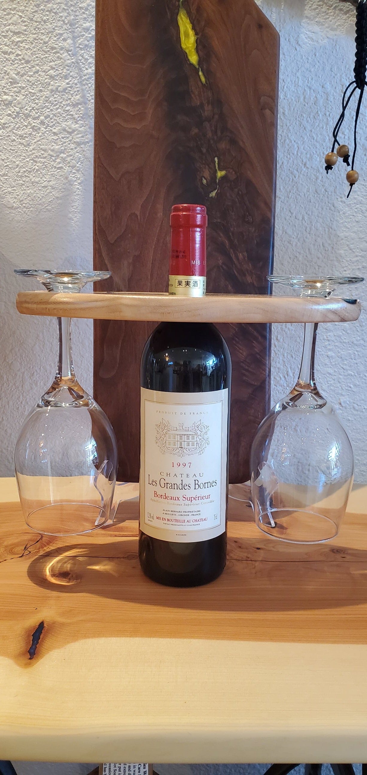 Cliffies Woodworking Wine Glass Carry available in Joshua Tree at JT Trading Post