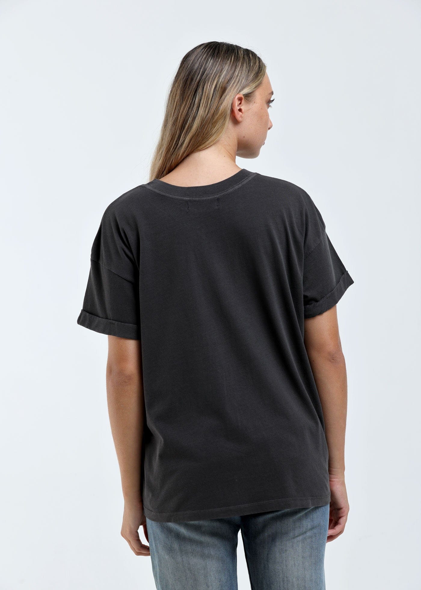 Girl-Dangerous Virgo Zodiac Reunion Tour Vintage Black Boyfriend Tee available in Joshua Tree at JT Trading Post