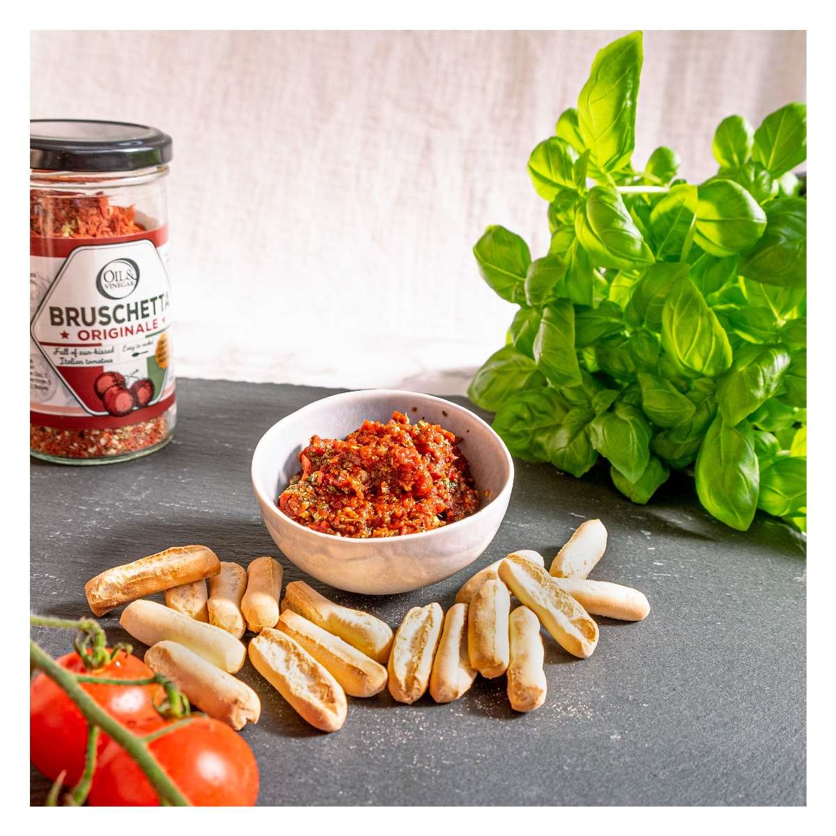 JTTP Eats Bruschetta Mix Original 3.5 oz available in Joshua Tree at JT Trading Post