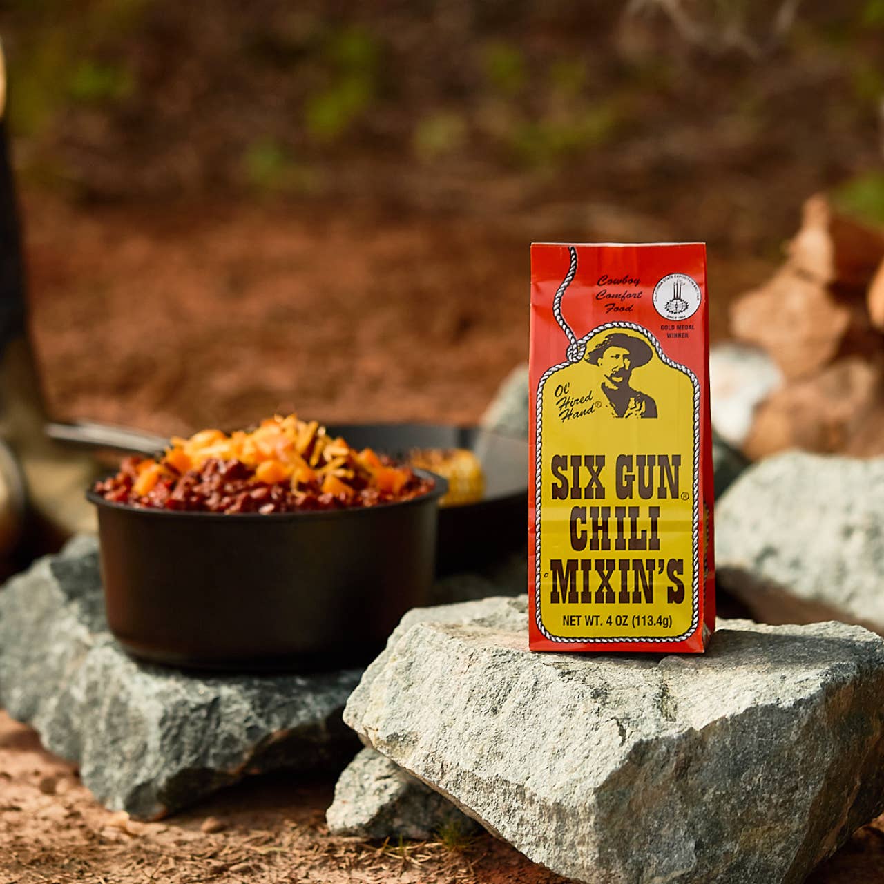 JTTP Eats Six Gun Chili Mixin's – Award-Winning Texas Chili Seasoning available in Joshua Tree at JT Trading Post