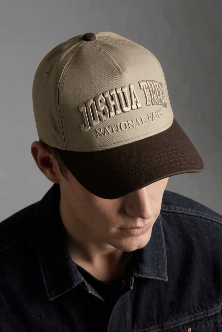 JTTP Originals Joshua Tree Embroidered Hat - Tan available in Joshua Tree at JT Trading Post