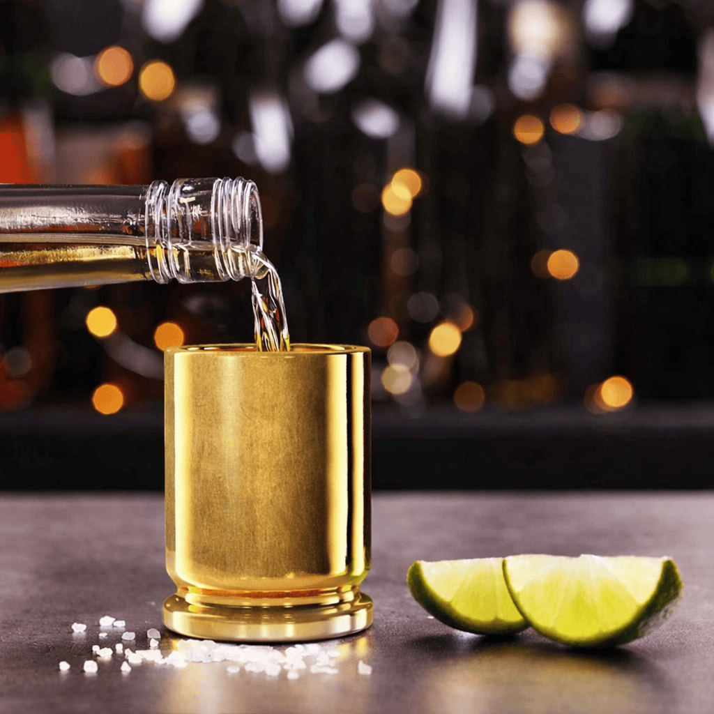 JTTP Products 50 Caliber Brass Ceramic Shot Glass available in Joshua Tree at JT Trading Post