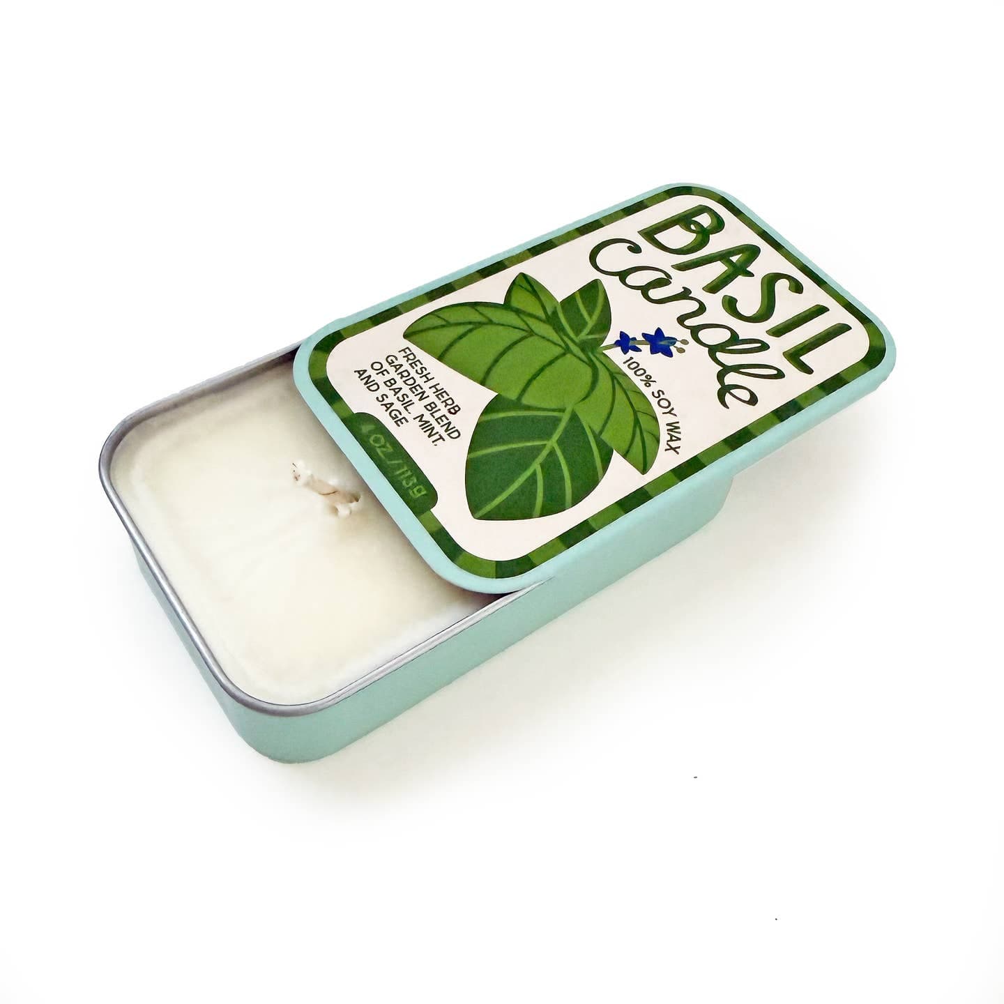 JTTP Products Basil Candle Tin available in Joshua Tree at JT Trading Post