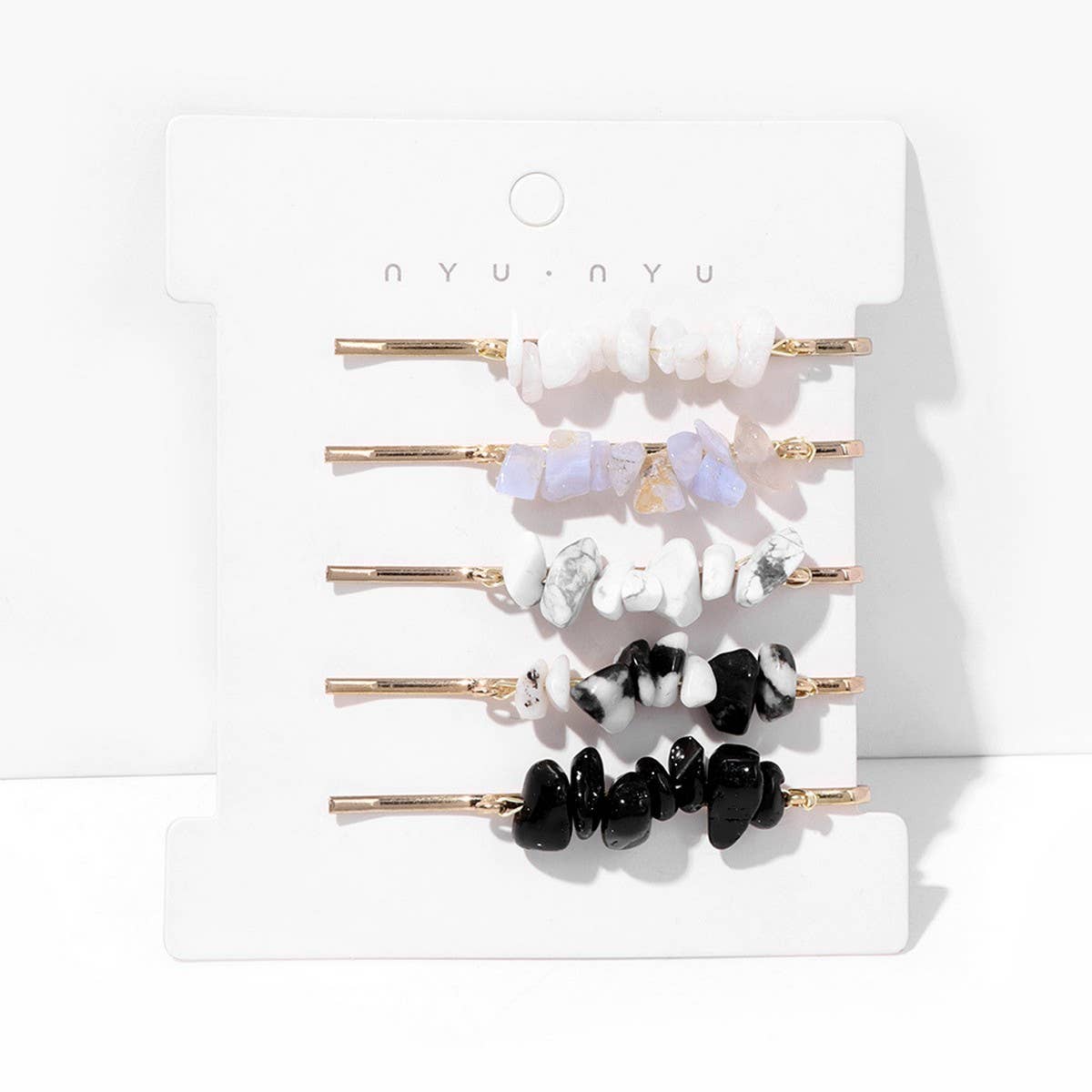 JTTP Products Natural Stone Hair Clip Set available in Joshua Tree at JT Trading Post