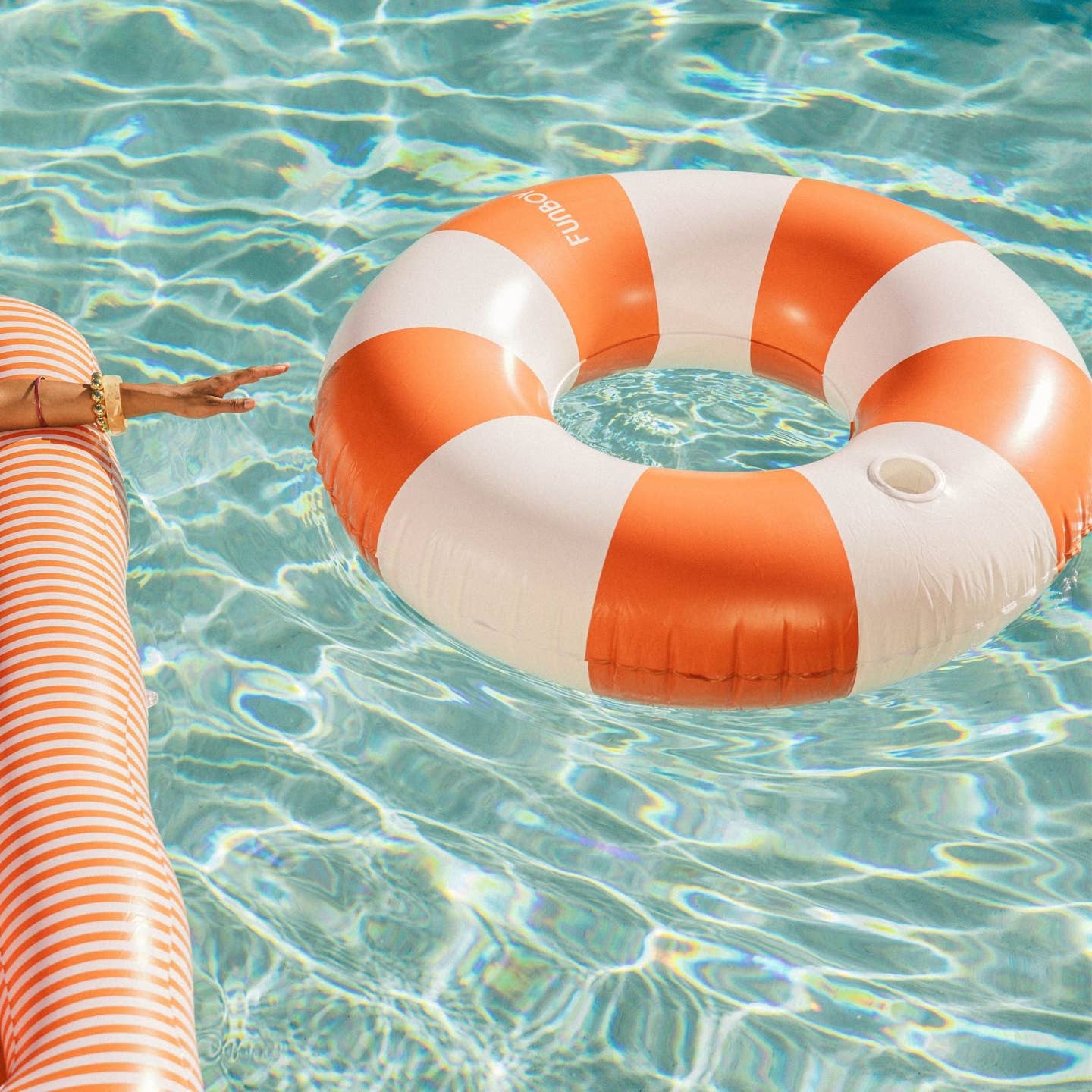 JTTP Products Burnt Orange Vintage Tube Float available in Joshua Tree at JT Trading Post