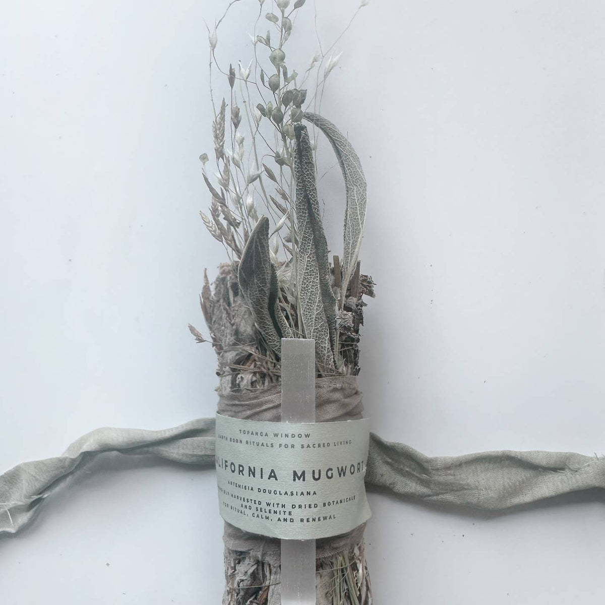 JTTP Products California Mugwort + Selenite Smoke Cleansing Bundle available in Joshua Tree at JT Trading Post