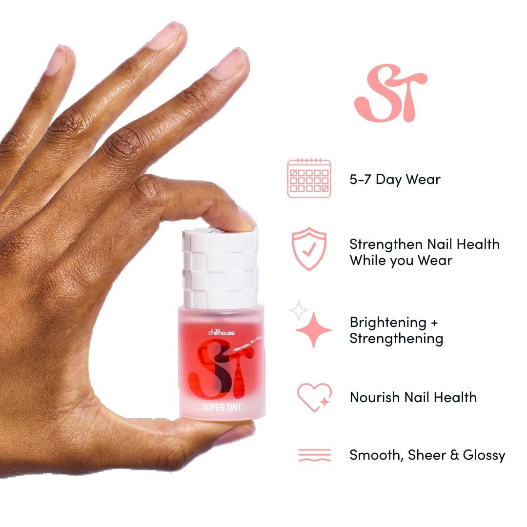 JTTP Products Chillhouse | Super Tints - Cherry Pompom | Nail Polish available in Joshua Tree at JT Trading Post