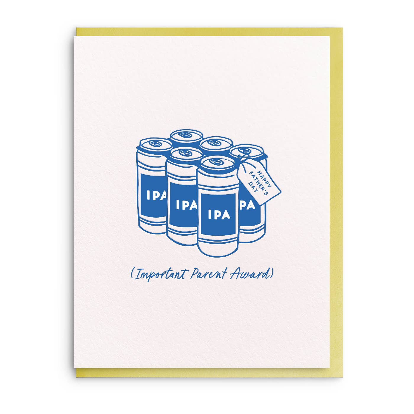 JTTP Products IPA - Letterpress Fathers Day Card available in Joshua Tree at JT Trading Post