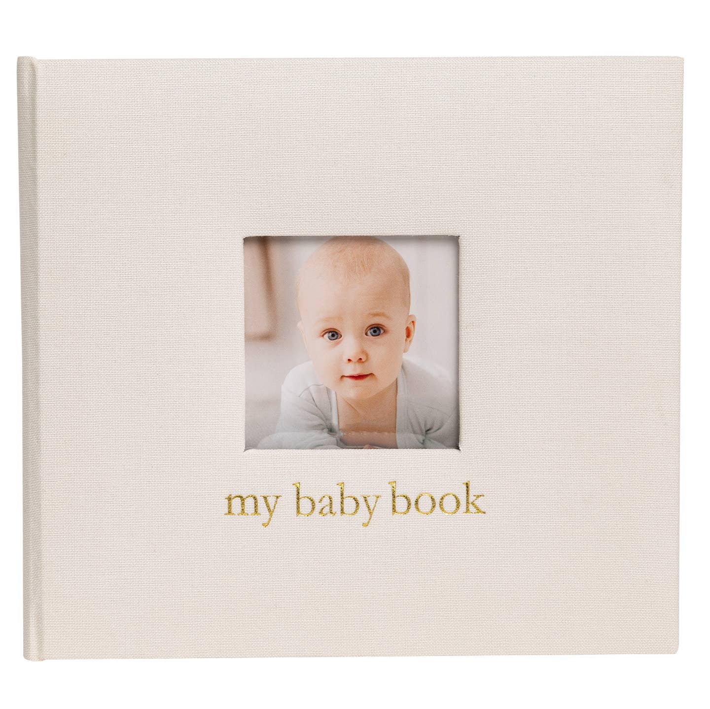 JTTP Products Ivory Linen Baby Memory Book available in Joshua Tree at JT Trading Post