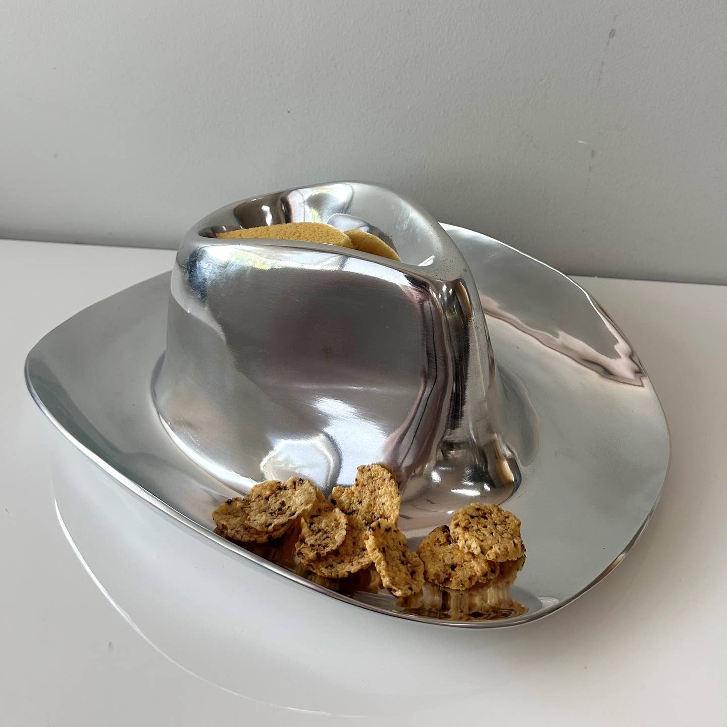 JTTP Products Metal Cowboy Hat Chip and Dip Server available in Joshua Tree at JT Trading Post