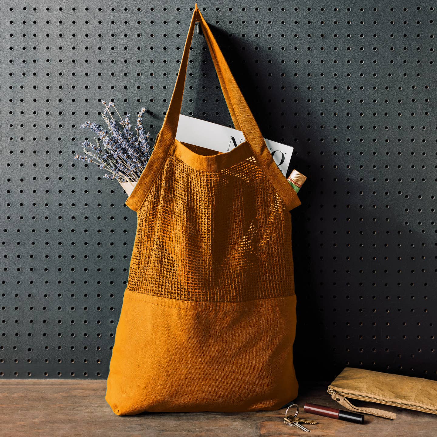 JTTP Products Ochre Mercado Tote Bag available in Joshua Tree at JT Trading Post