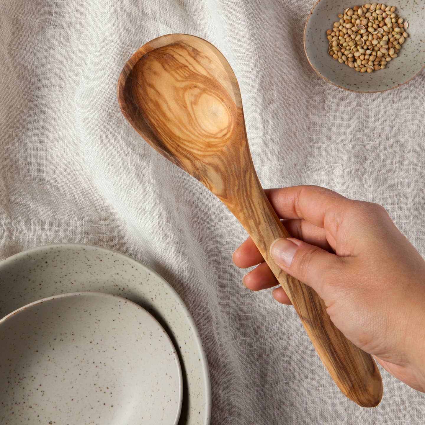 JTTP Products Olive Wood Curved Spoon available in Joshua Tree at JT Trading Post