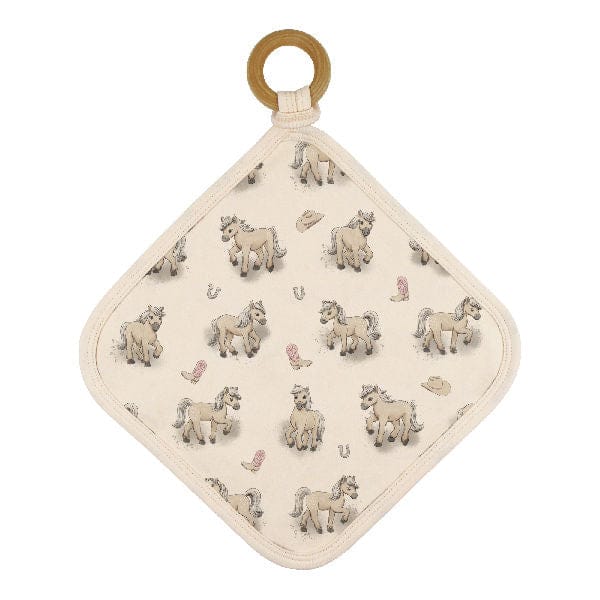 JTTP Products Organic Blush Boots Baby Teether Ring available in Joshua Tree at JT Trading Post