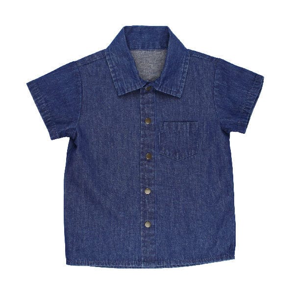 JTTP Products Organic Kids Denim Botton Up Shirt available in Joshua Tree at JT Trading Post