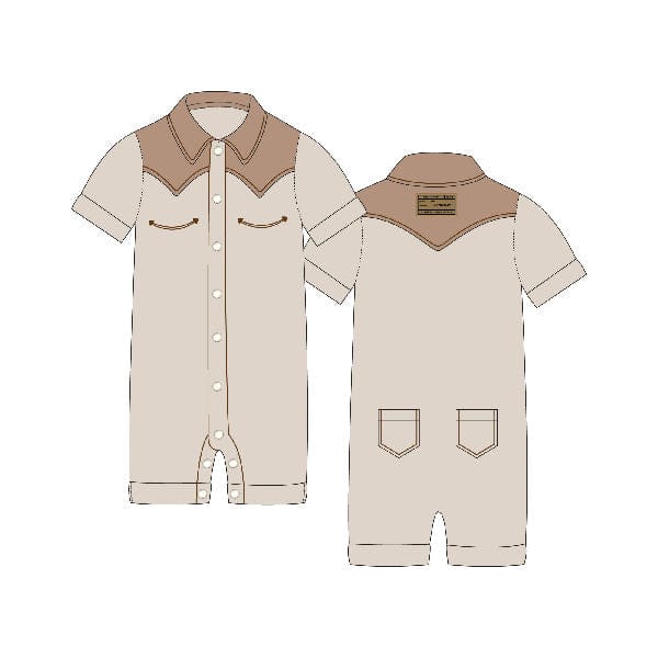 JTTP Products Organic Western Short Sleeve Coverall available in Joshua Tree at JT Trading Post