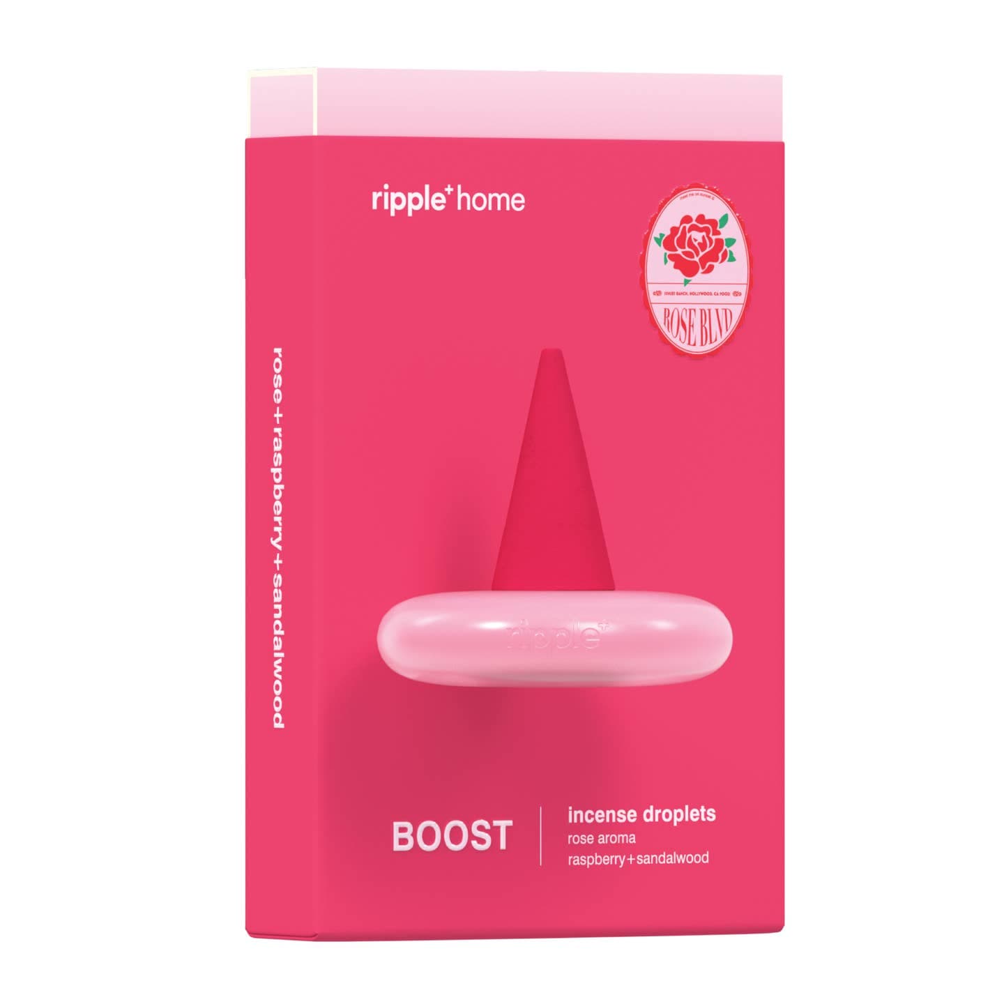 JTTP Products Ripple⁺ Boost Incense Droplets – Rose available in Joshua Tree at JT Trading Post