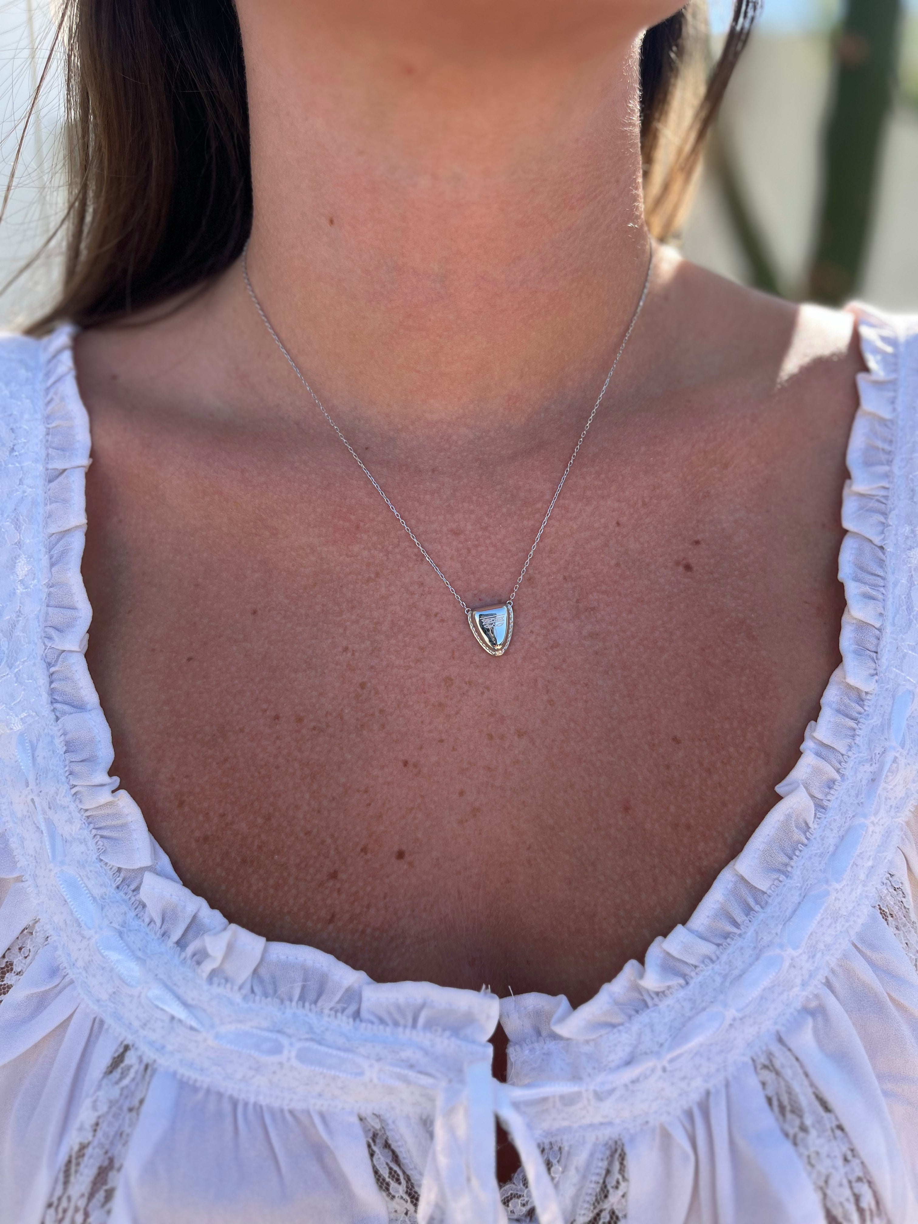 JTTP Products Spur West | Round Boot Tip Necklace | Silver available in Joshua Tree at JT Trading Post
