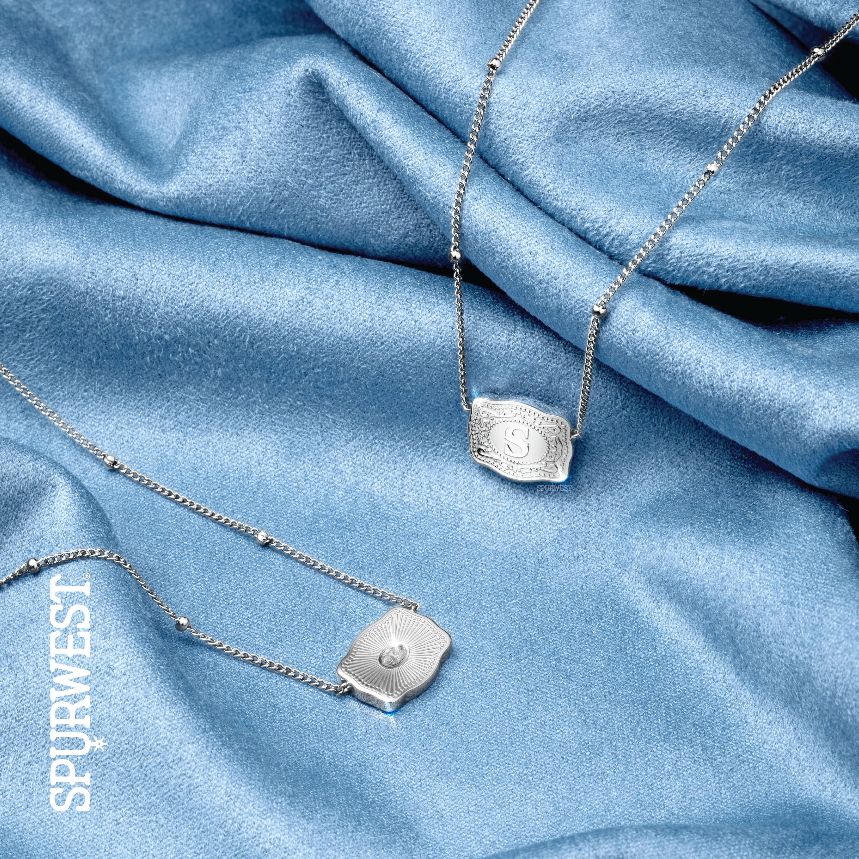 JTTP Products SpurWest | Ultra Mini Belt Buckle Necklace | Silver available in Joshua Tree at JT Trading Post