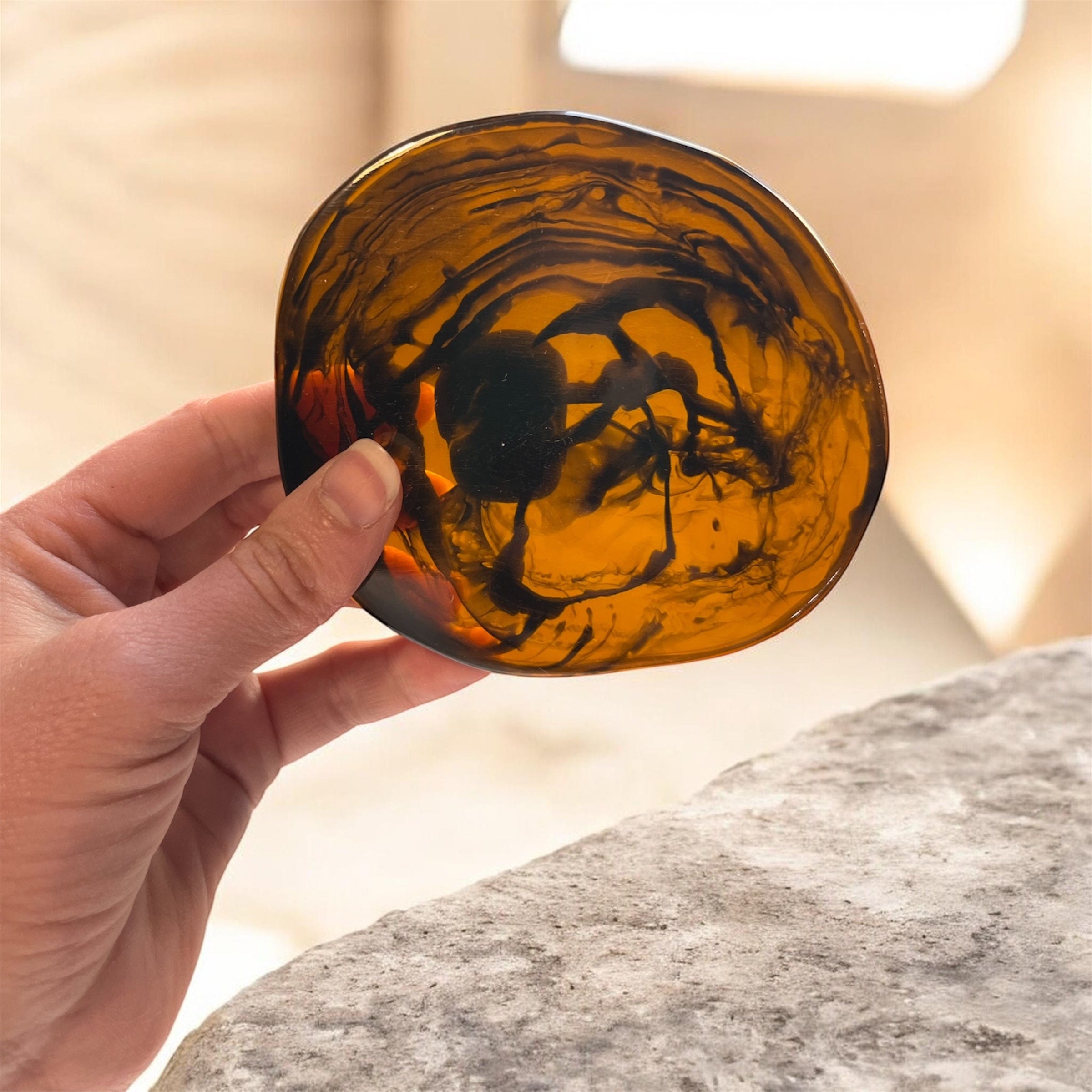 JTTP Products Tortoise Shell Resin Coasters available in Joshua Tree at JT Trading Post