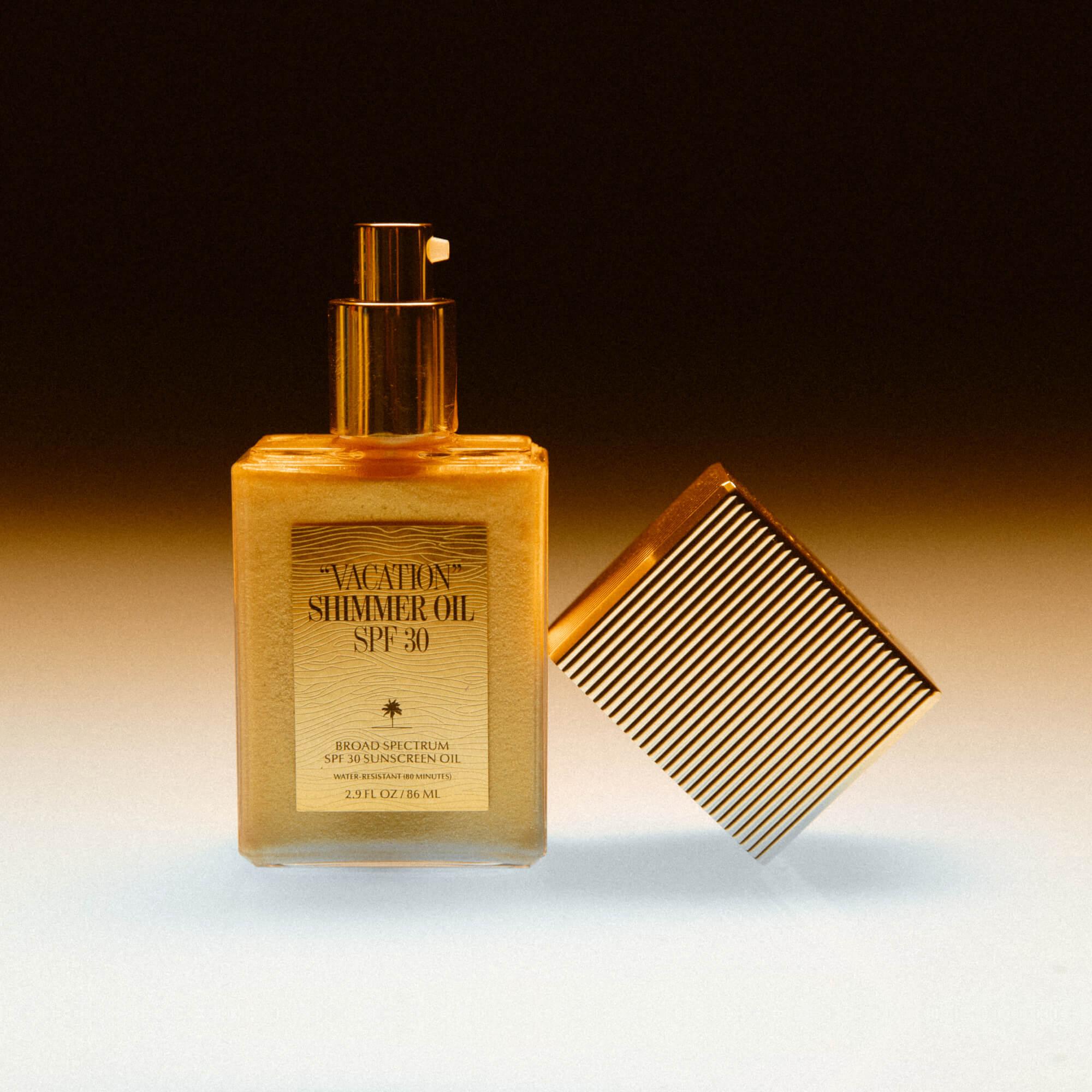 JTTP Products Vacation: Shimmer Oil SPF 30 | SPF 30 Body Oil available in Joshua Tree at JT Trading Post