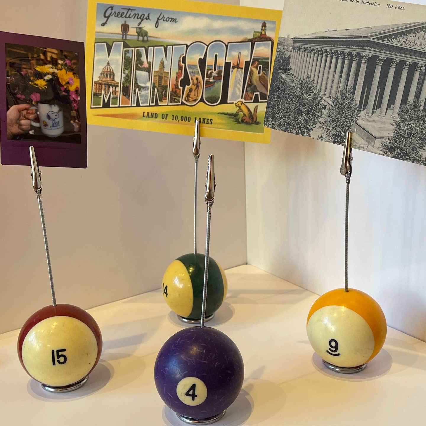 JTTP Products Vintage Billiard Ball Photo Holder available in Joshua Tree at JT Trading Post