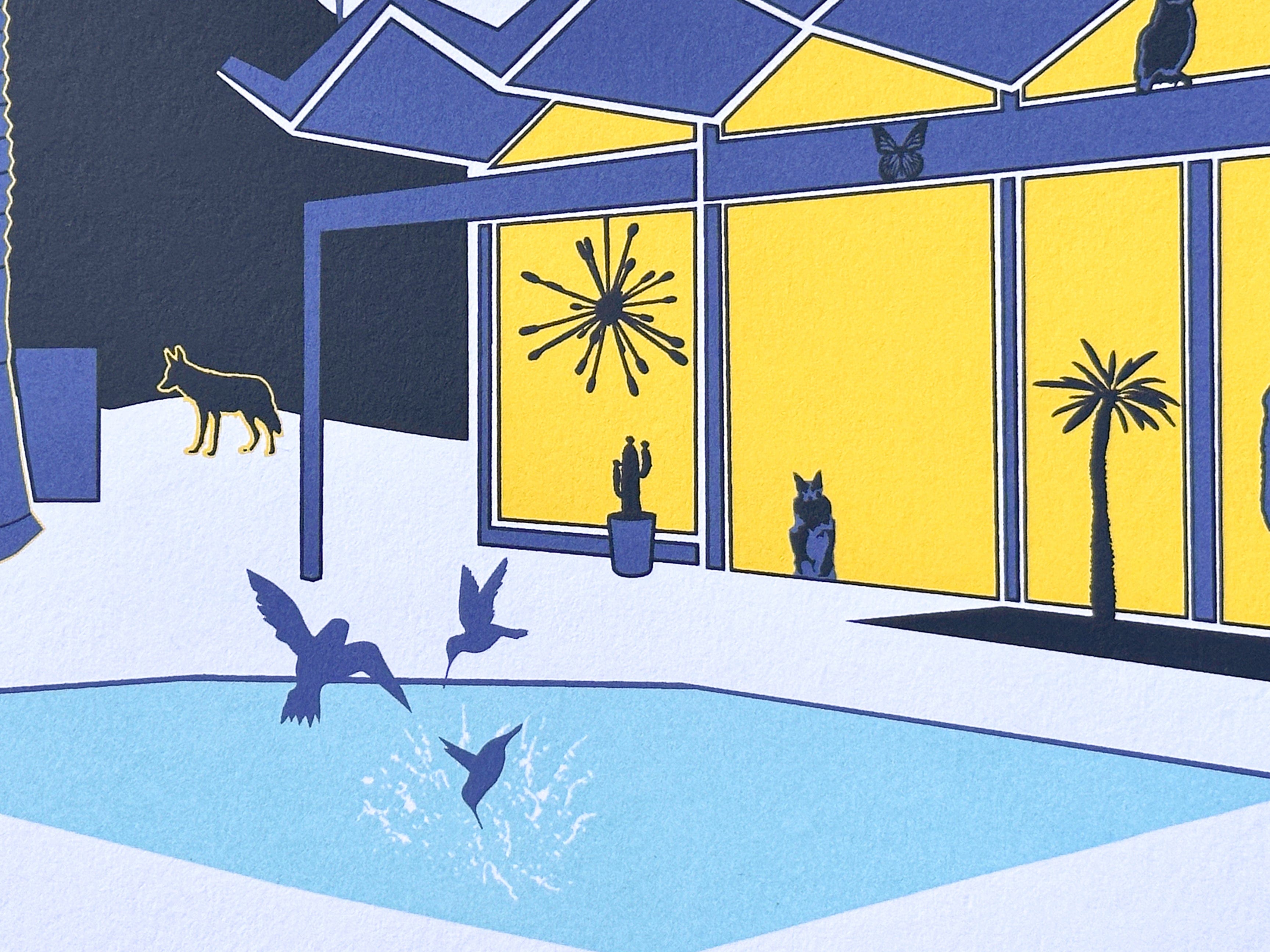 kreaturetown Palm Springs: "Twilight Time" 8 x 10 Screen Print available in Joshua Tree at JT Trading Post