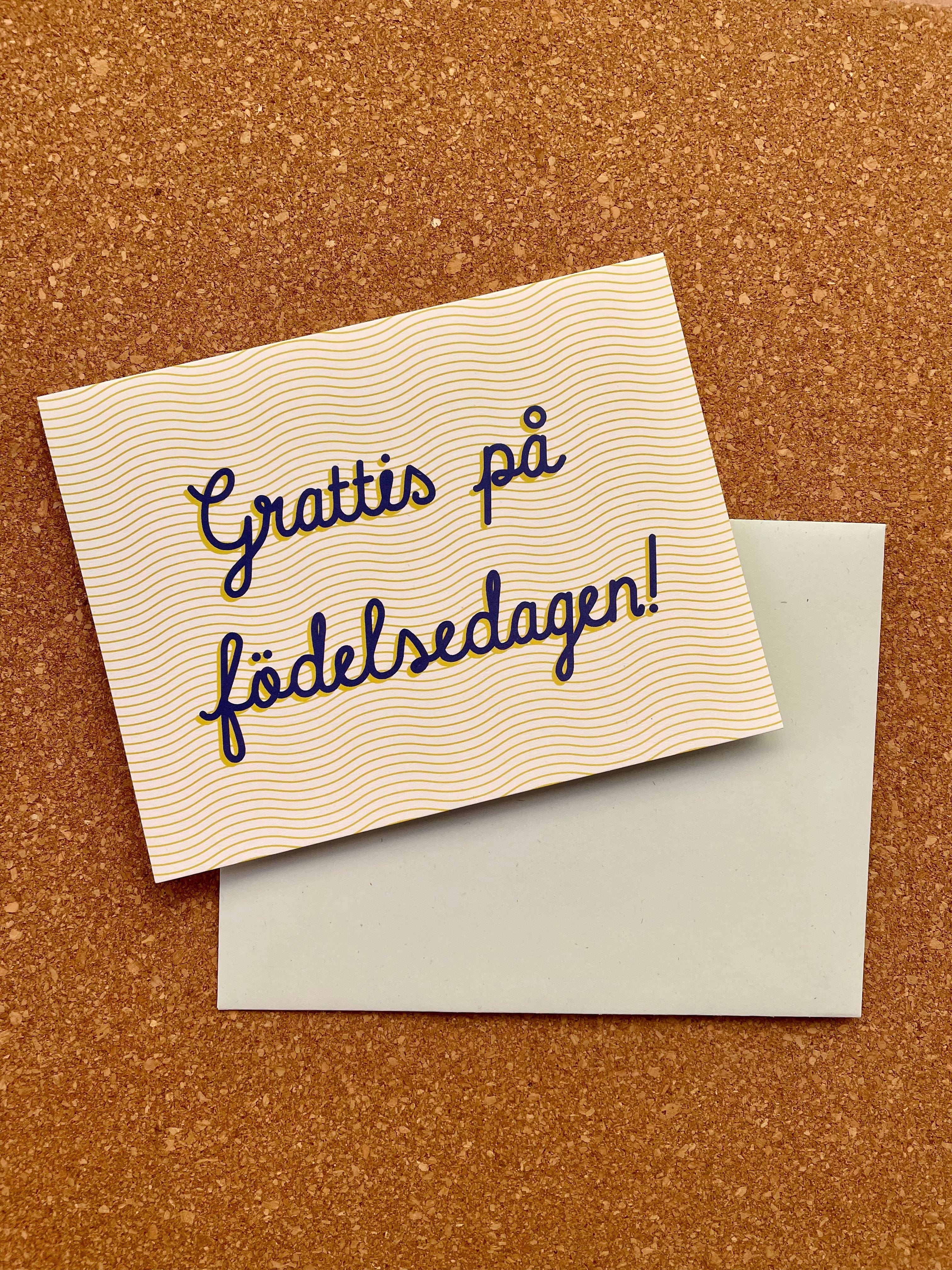 Opal Atlas International Friendship Greeting Card - Grattis på födelsedagen available in Joshua Tree at JT Trading Post