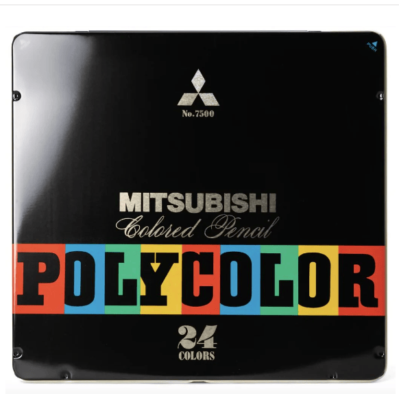 Opal Atlas Mitsubishi Polycolor Color Pencils set of 24 available in Joshua Tree at JT Trading Post