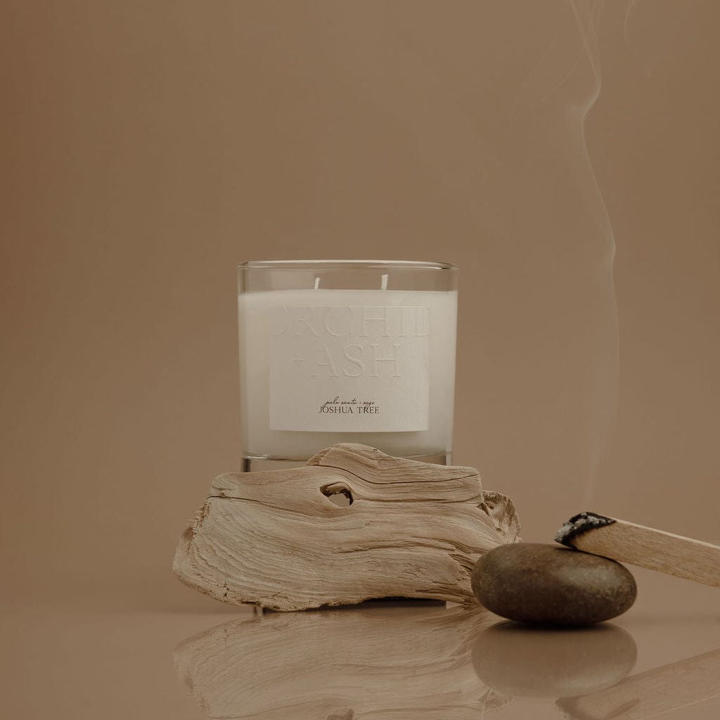 Orchid + Ash JOSHUA TREE Natural Candle available in Joshua Tree at JT Trading Post