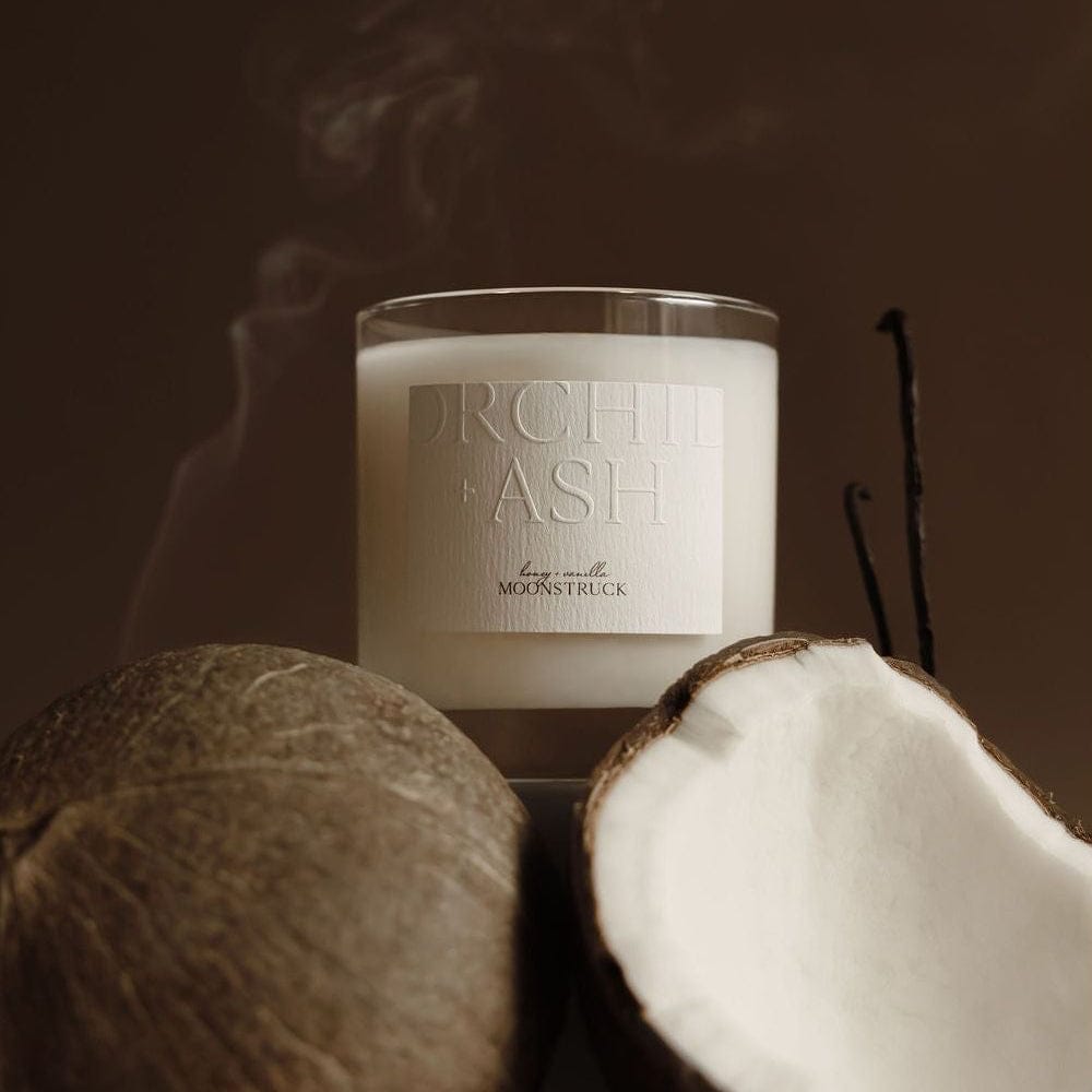 Orchid + Ash MOONSTRUCK Natural Candle available in Joshua Tree at JT Trading Post