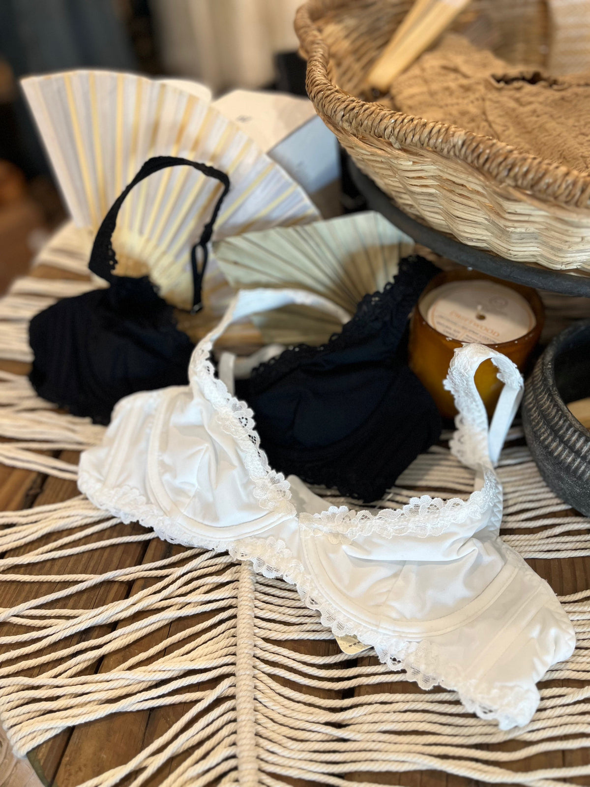 Roaming Travelers Charlie Lace Plunge Underwire Bra available in Joshua Tree at JT Trading Post