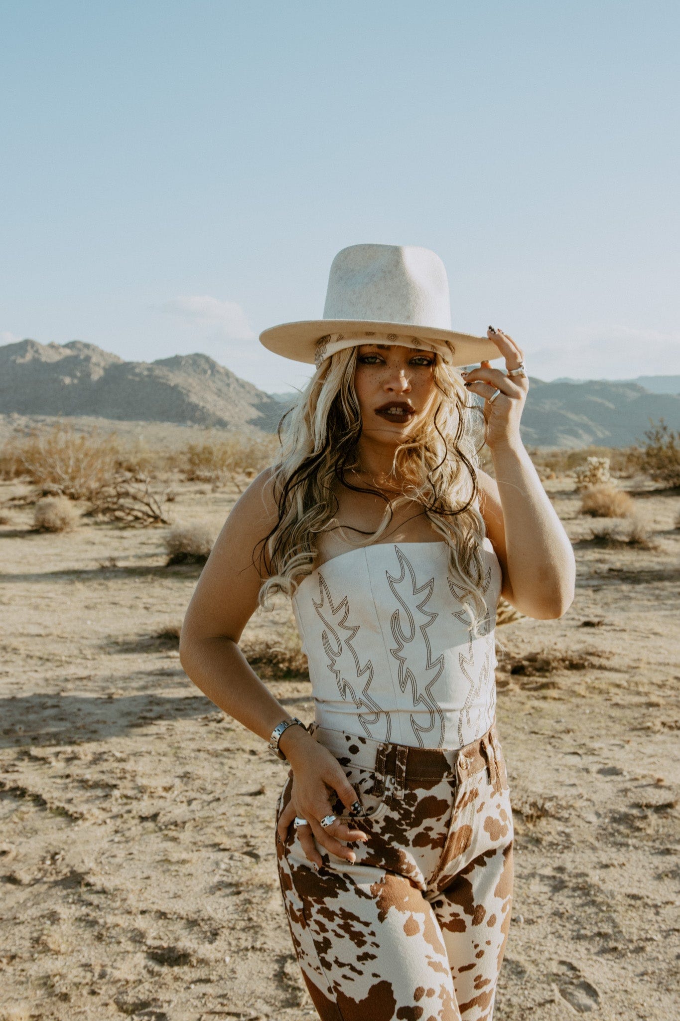Roaming Travelers Boot Corset Top available in Joshua Tree at JT Trading Post