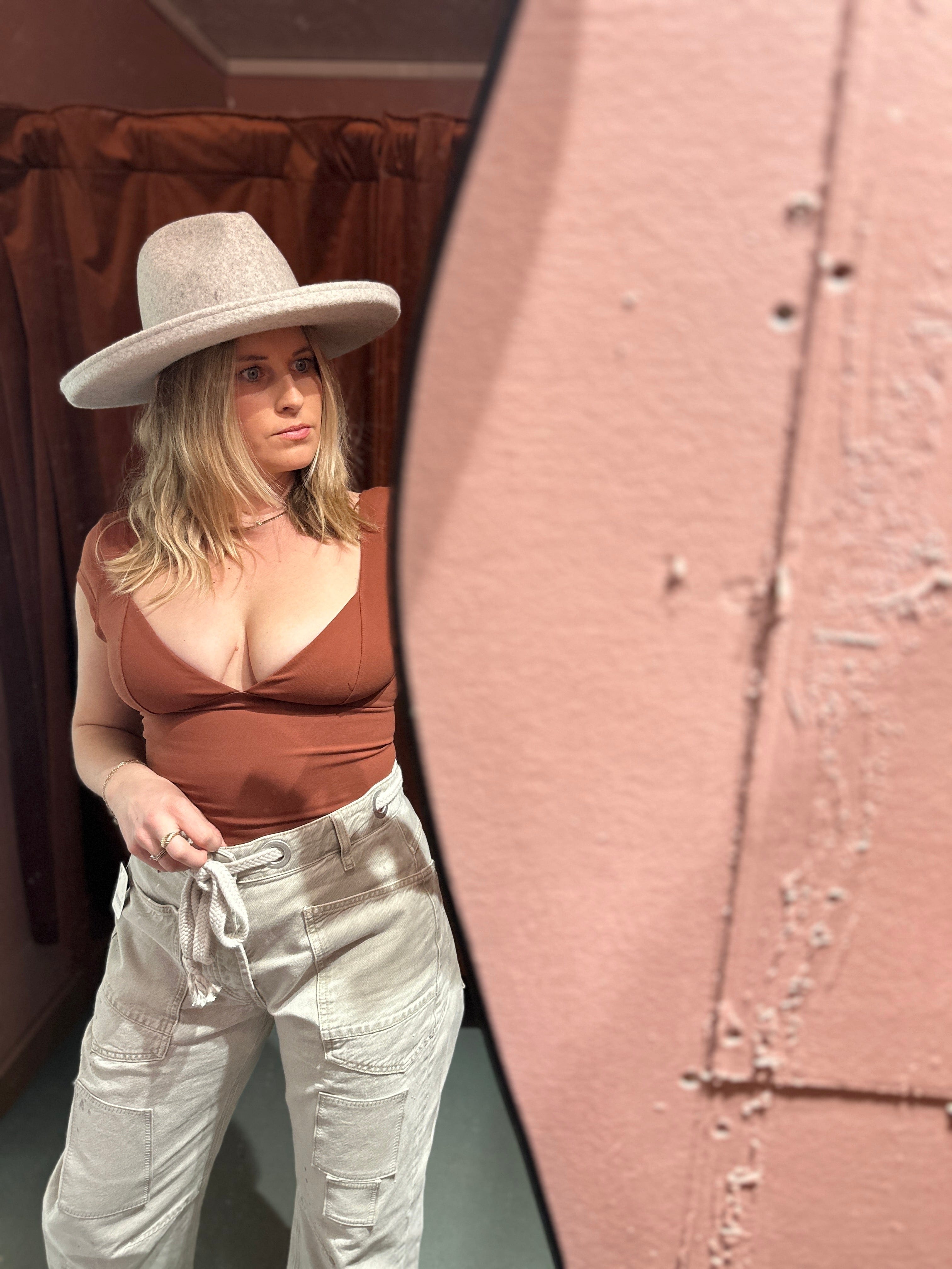 Roaming Travelers Duo Corset Cami Rust available in Joshua Tree at JT Trading Post