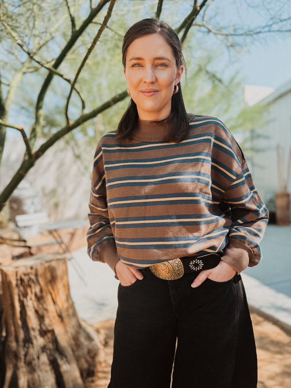 Roaming Travelers Palm Springs Striped Pullover | Free People available in Joshua Tree at JT Trading Post
