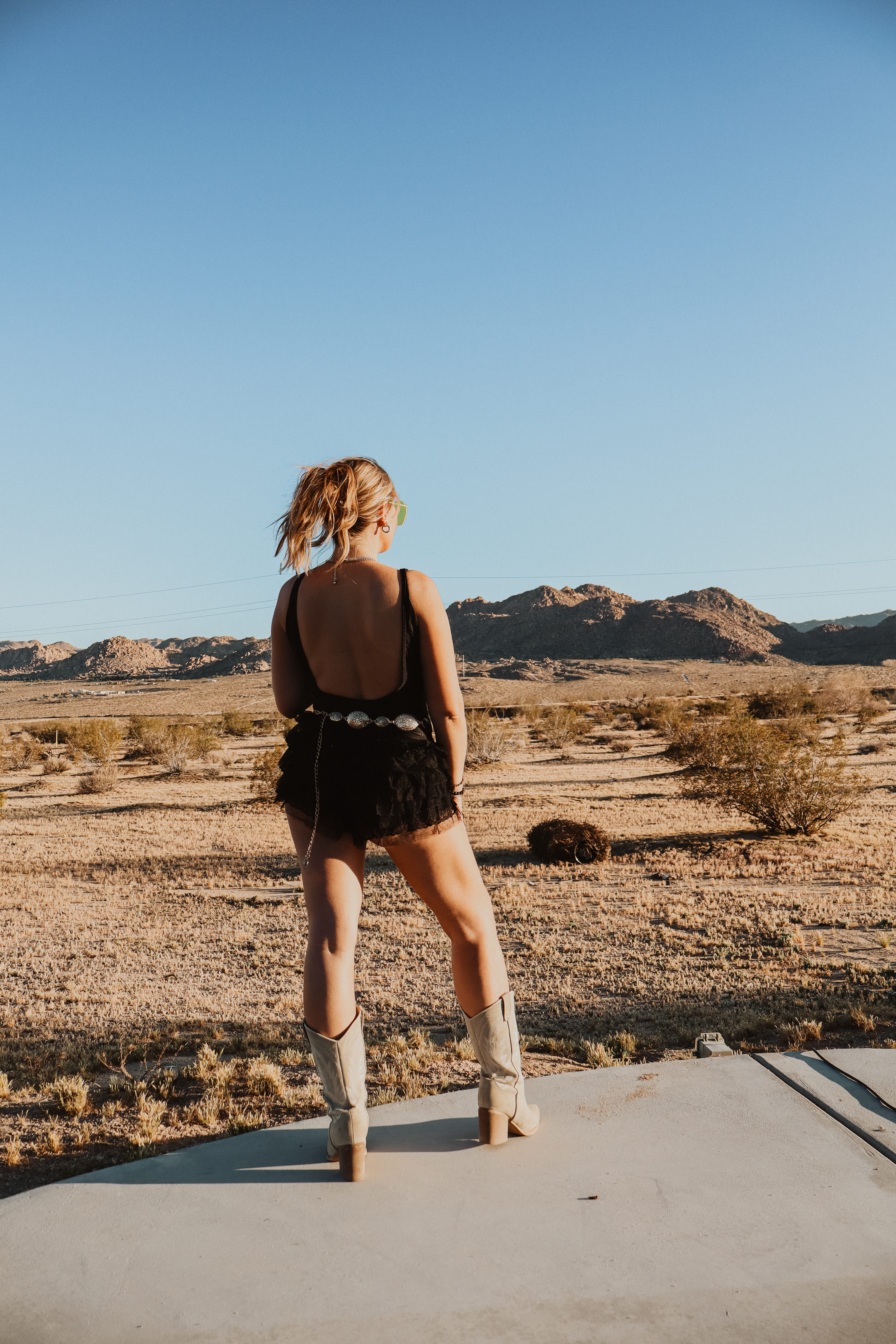 Roaming Travelers Ruffle Lace Festival Shorts available in Joshua Tree at JT Trading Post