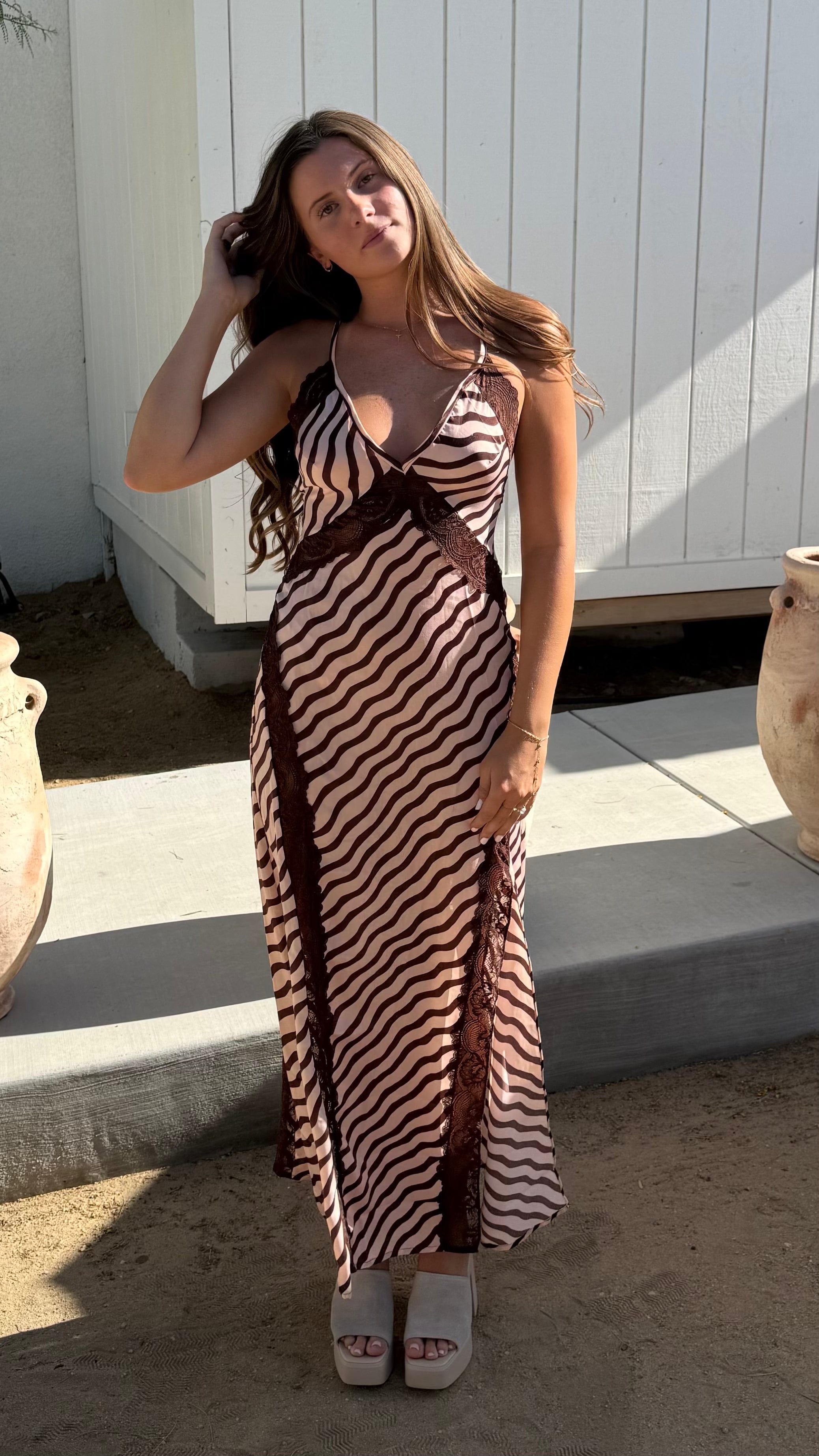 Roaming Travelers Some Kind of Love Maxi Slip | Spring Blush available in Joshua Tree at JT Trading Post