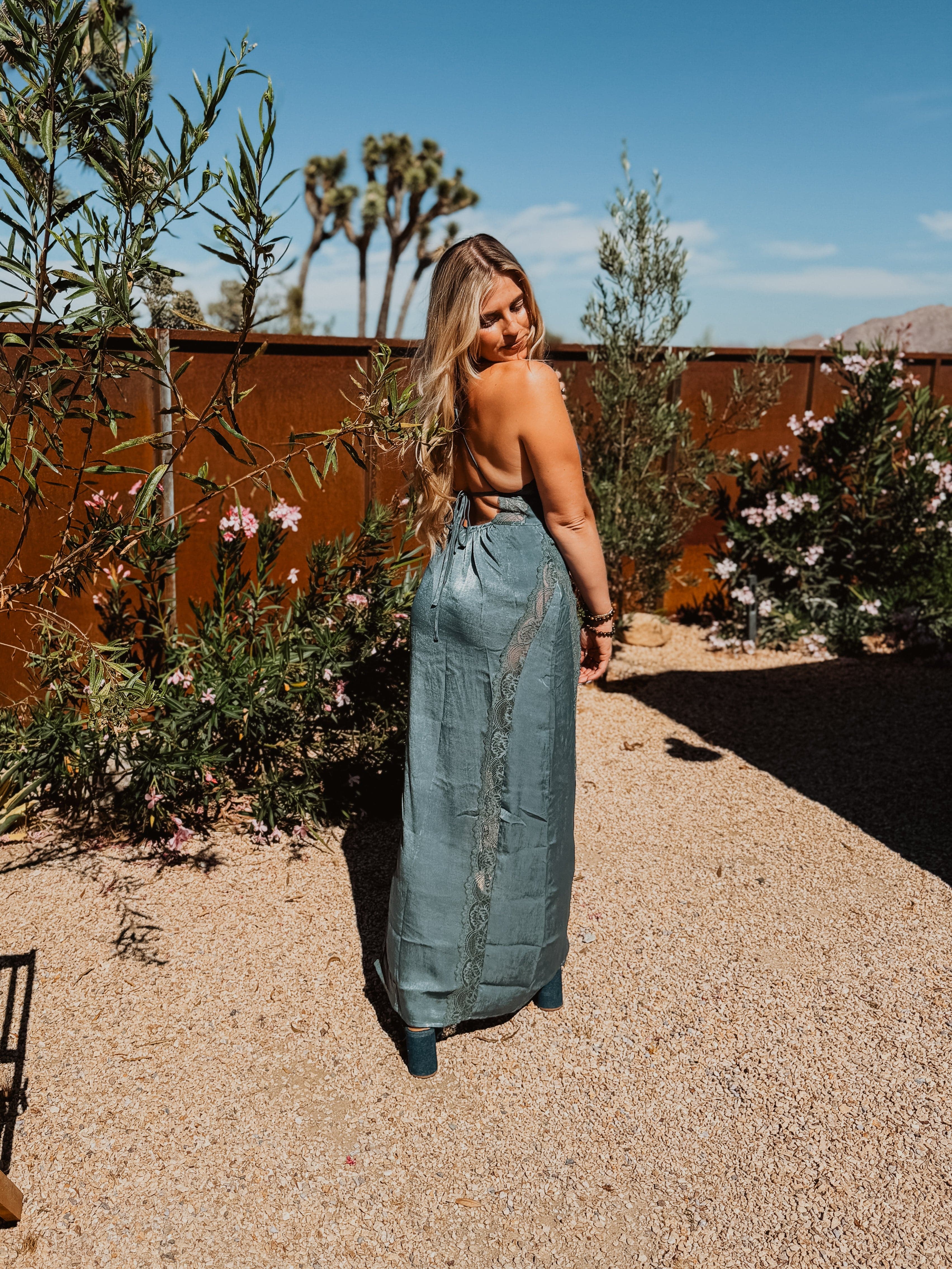 Roaming Travelers Some Kind of Love Maxi Slip | Storm Water available in Joshua Tree at JT Trading Post
