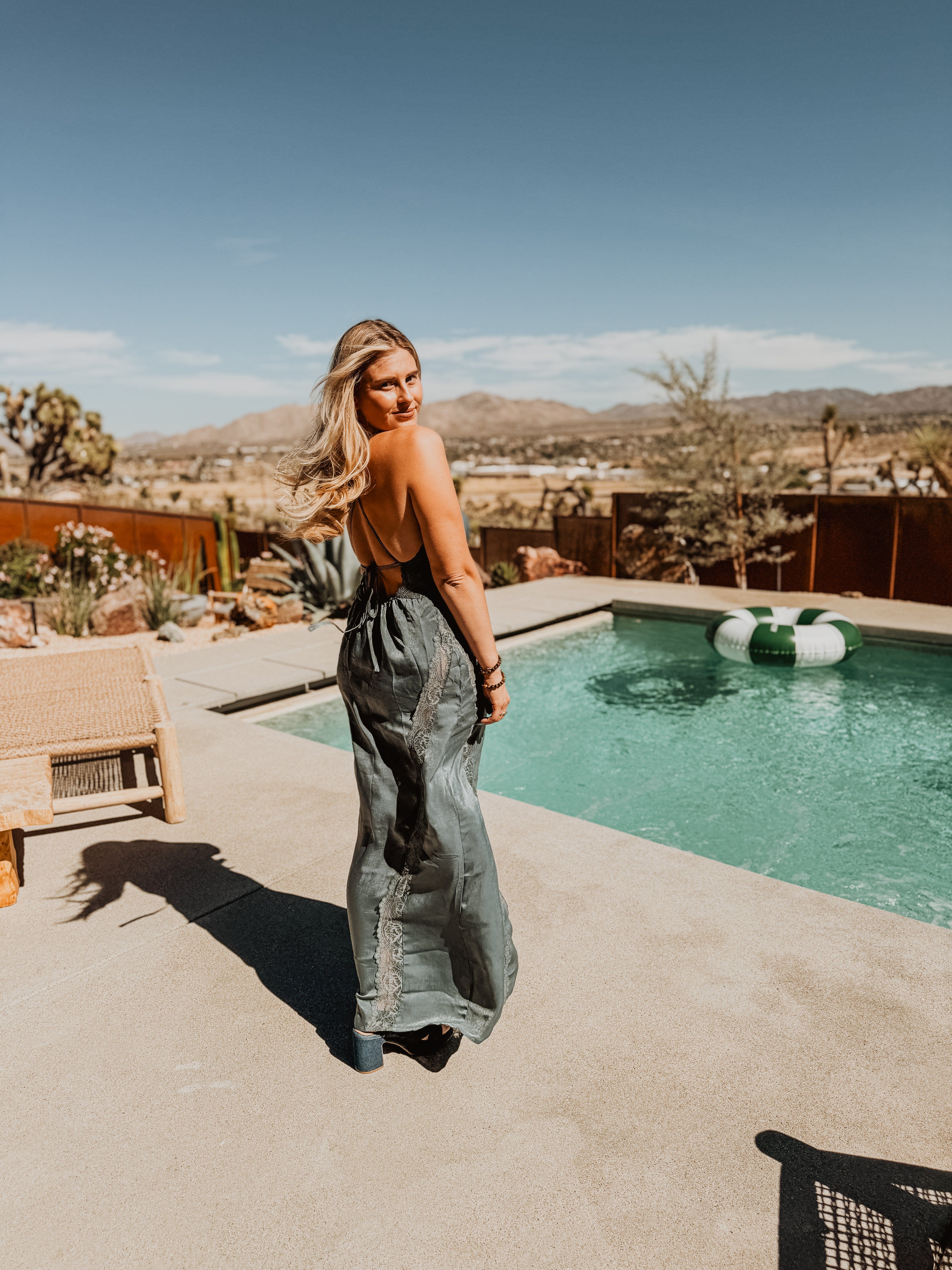 Roaming Travelers Some Kind of Love Maxi Slip | Storm Water available in Joshua Tree at JT Trading Post