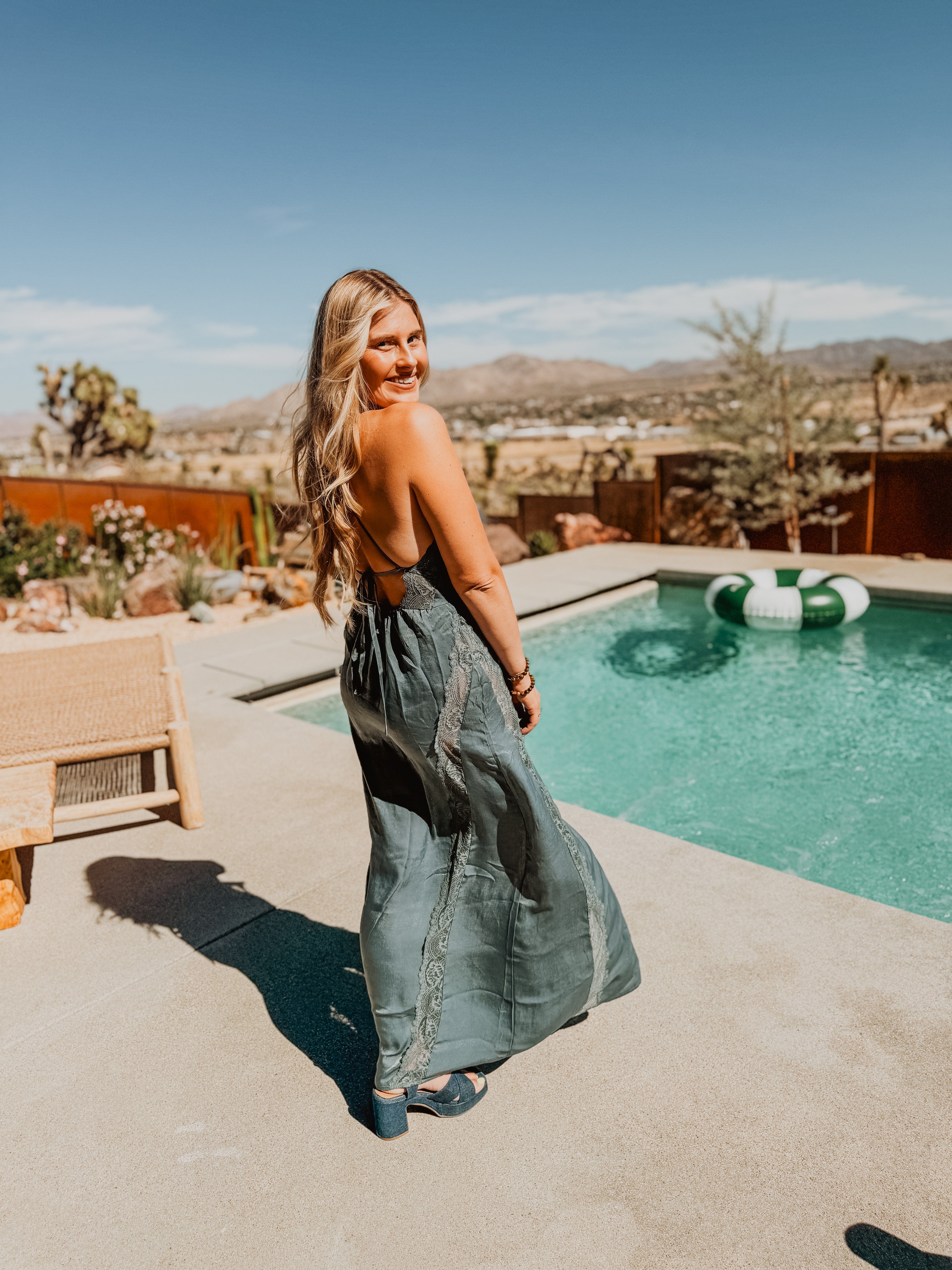 Roaming Travelers Some Kind of Love Maxi Slip | Storm Water available in Joshua Tree at JT Trading Post