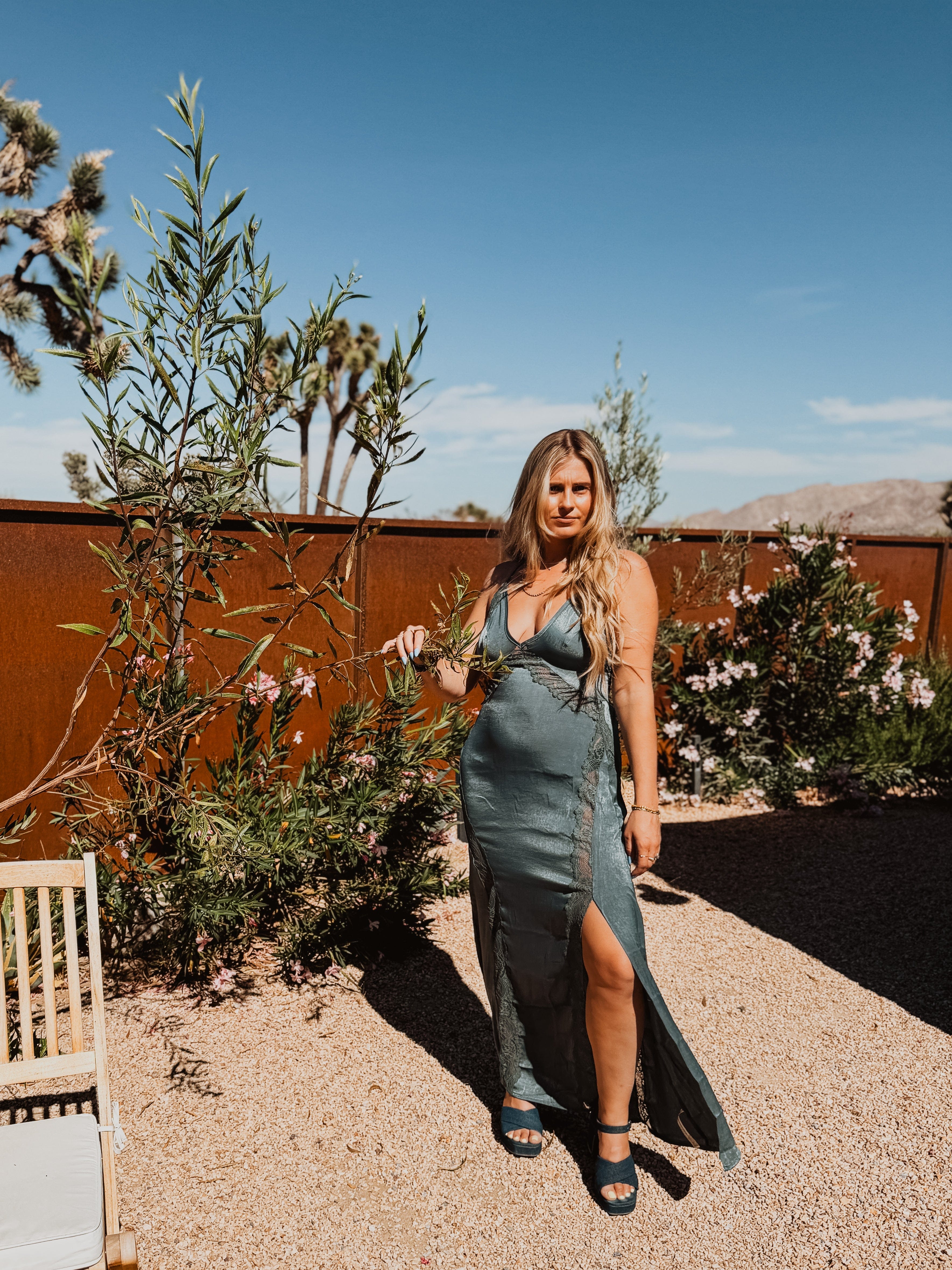Roaming Travelers Some Kind of Love Maxi Slip | Storm Water available in Joshua Tree at JT Trading Post