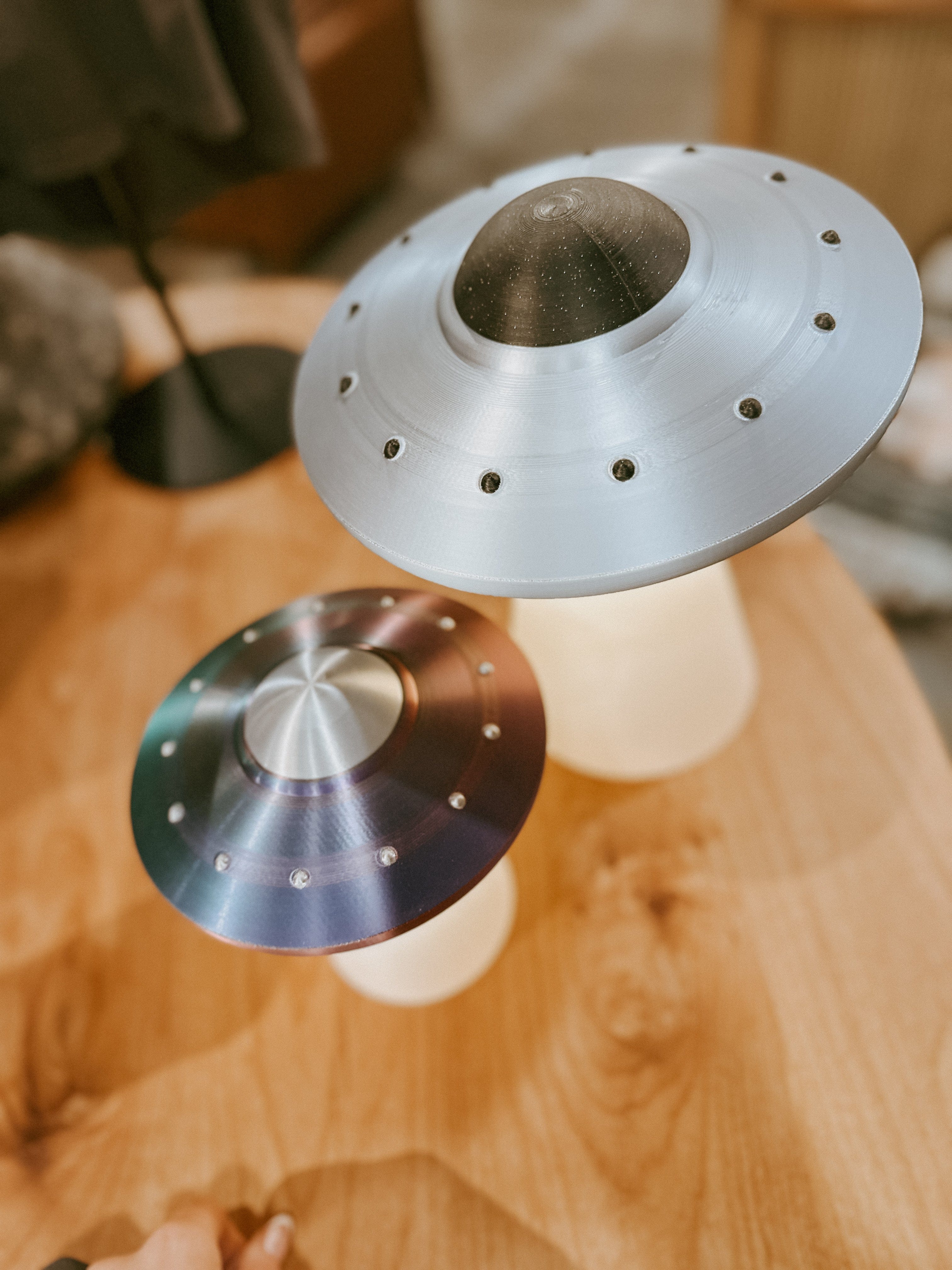 Roaming Travelers UFO Beam Me Up Lamp available in Joshua Tree at JT Trading Post