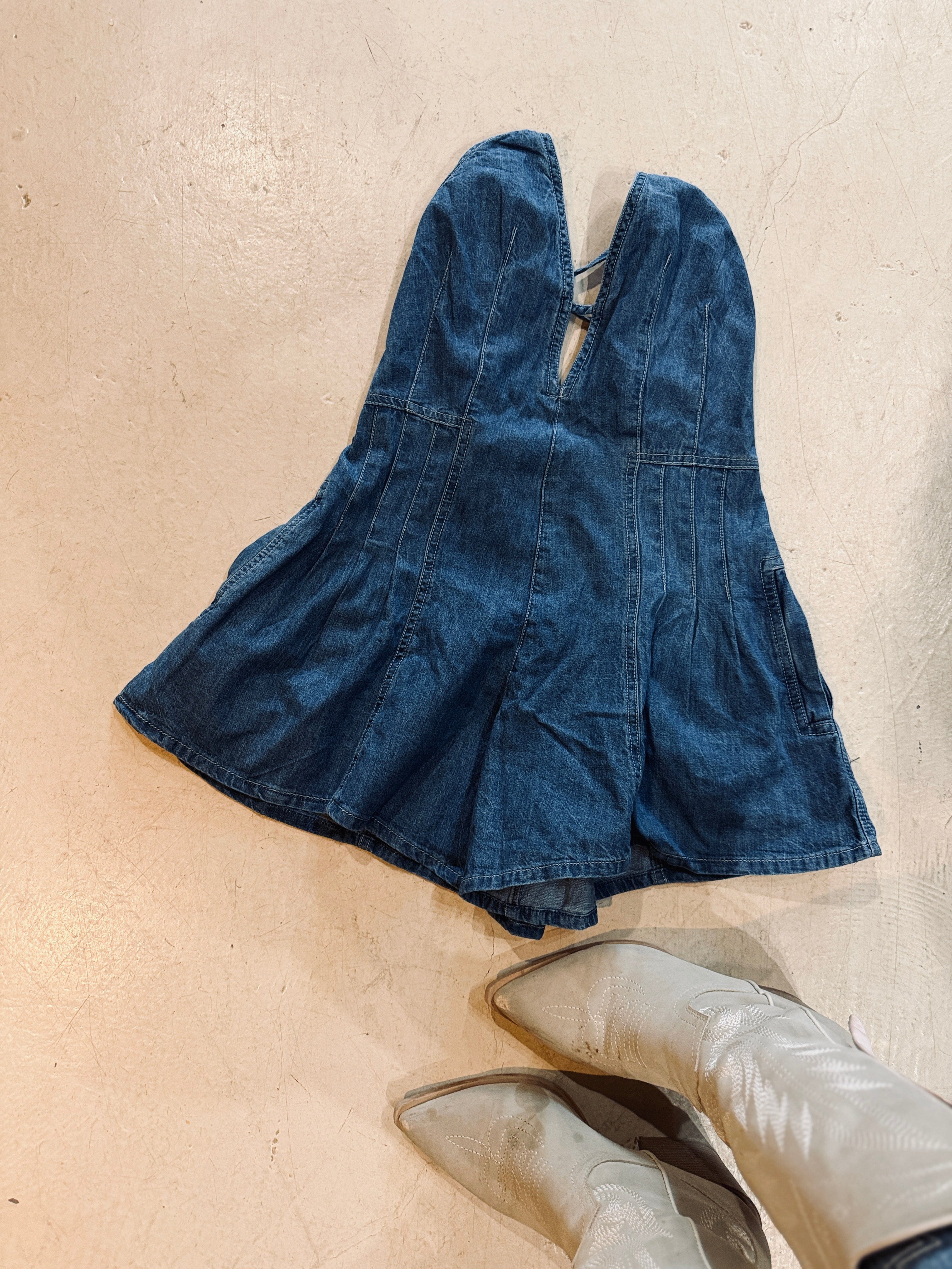 Roaming Travelers We The Free Nostalgia Ultra Shortalls available in Joshua Tree at JT Trading Post