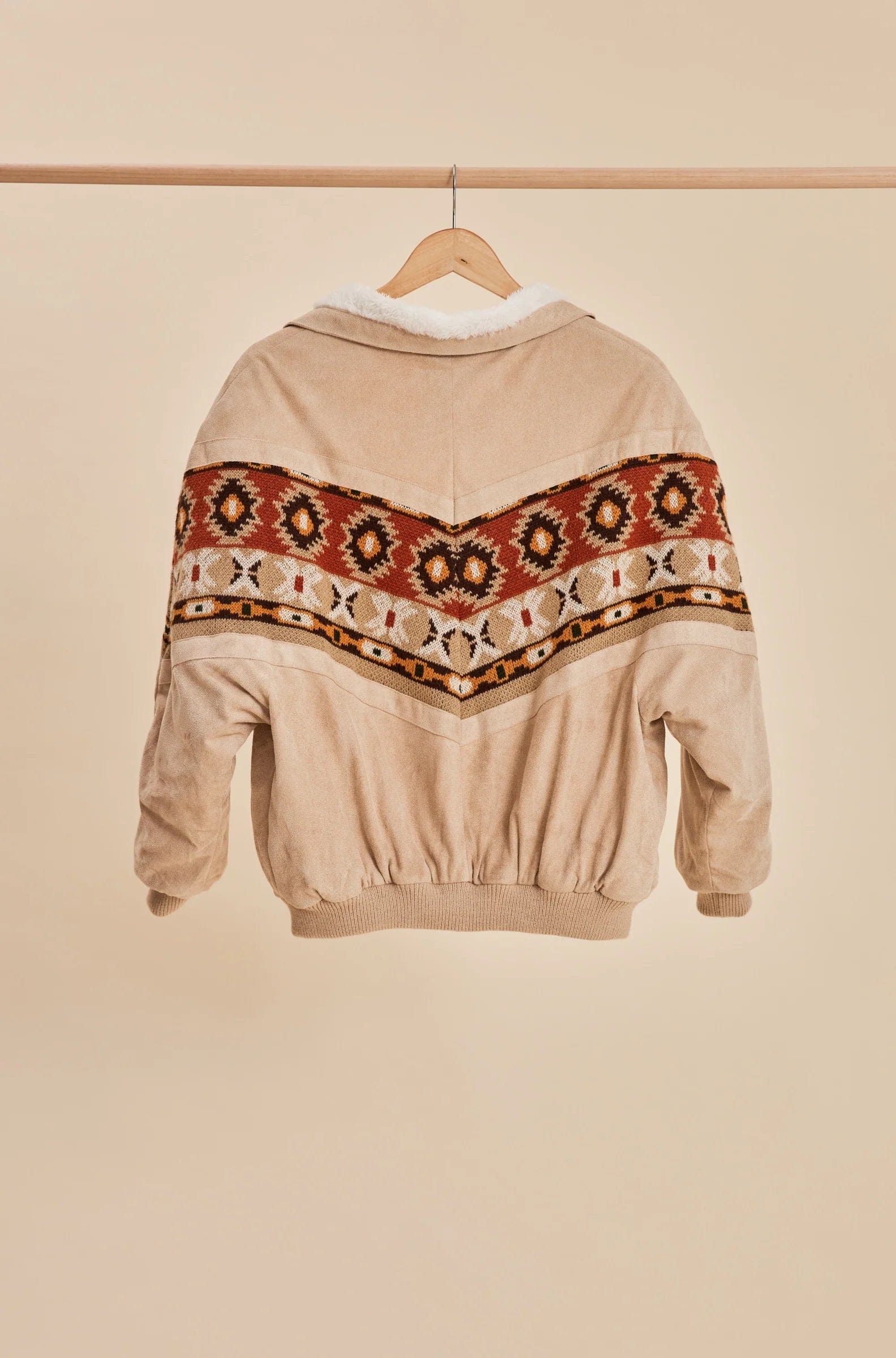 The Nomadic People Cream Rarebird Jacket: Unisex available in Joshua Tree at JT Trading Post